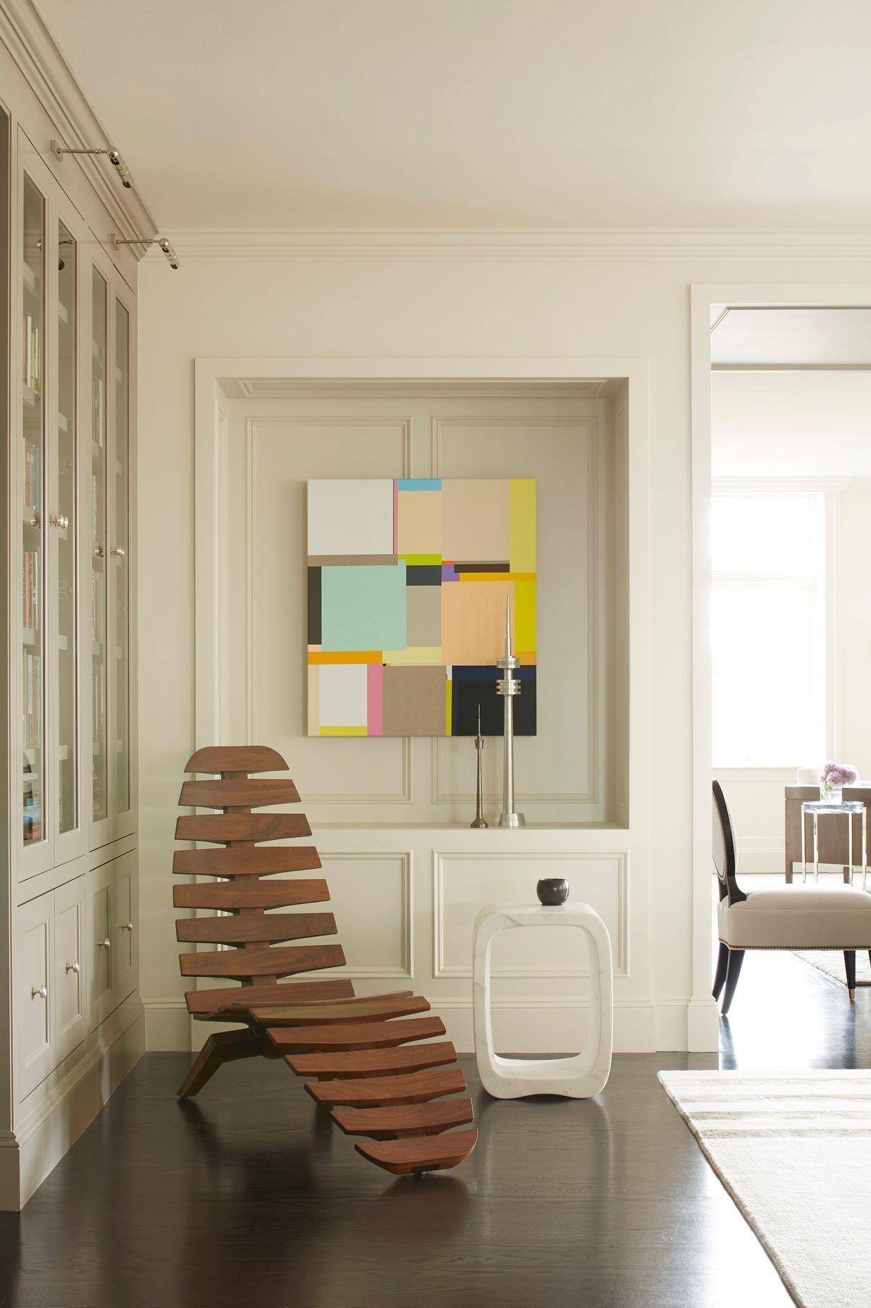 Reading Area. Interiors by Lisa Tharp. Photography by Max Kim-Bee.