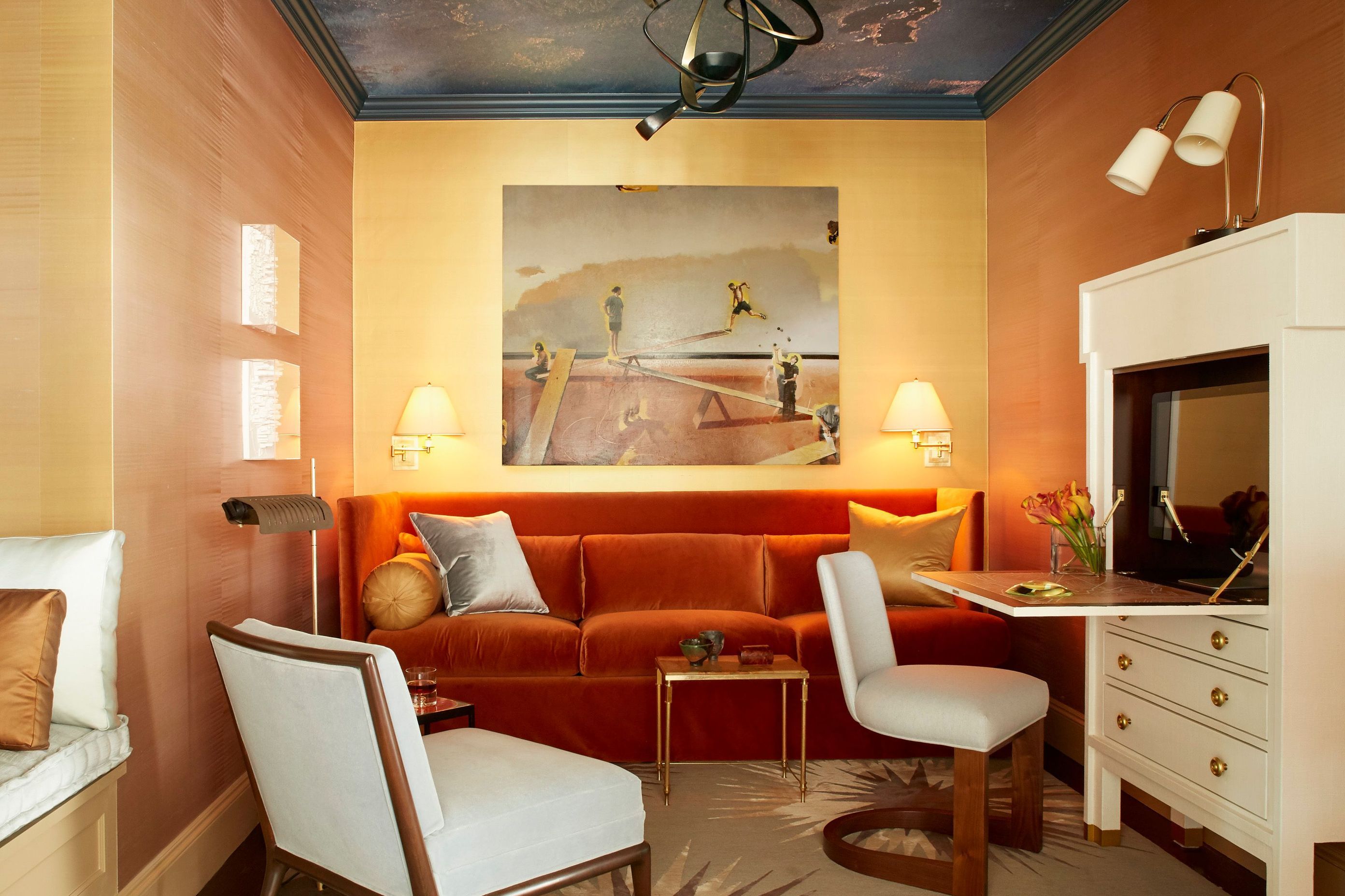 Map Room.  Interiors by Lisa Tharp.  Photography by Max Kim-Bee.