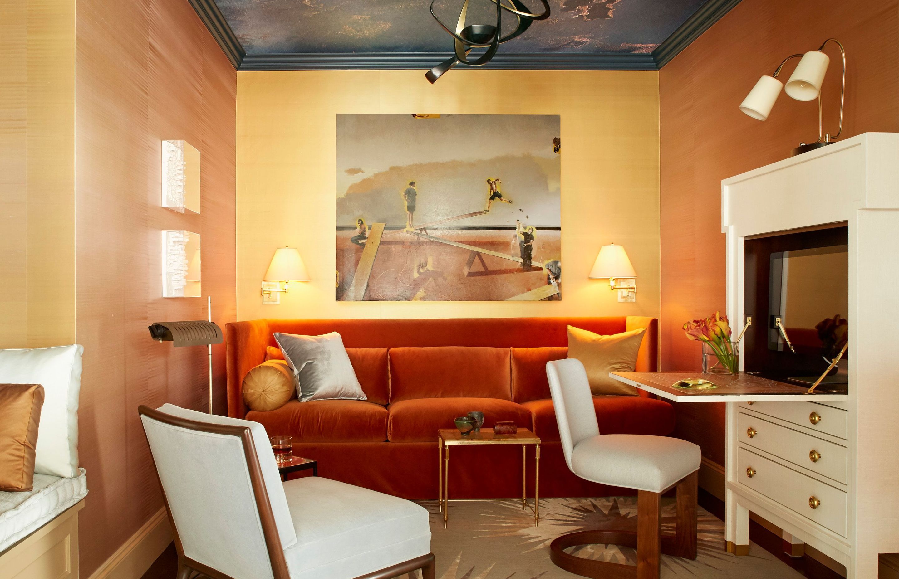 Map Room. Interiors by Lisa Tharp. Photography by Max Kim-Bee.