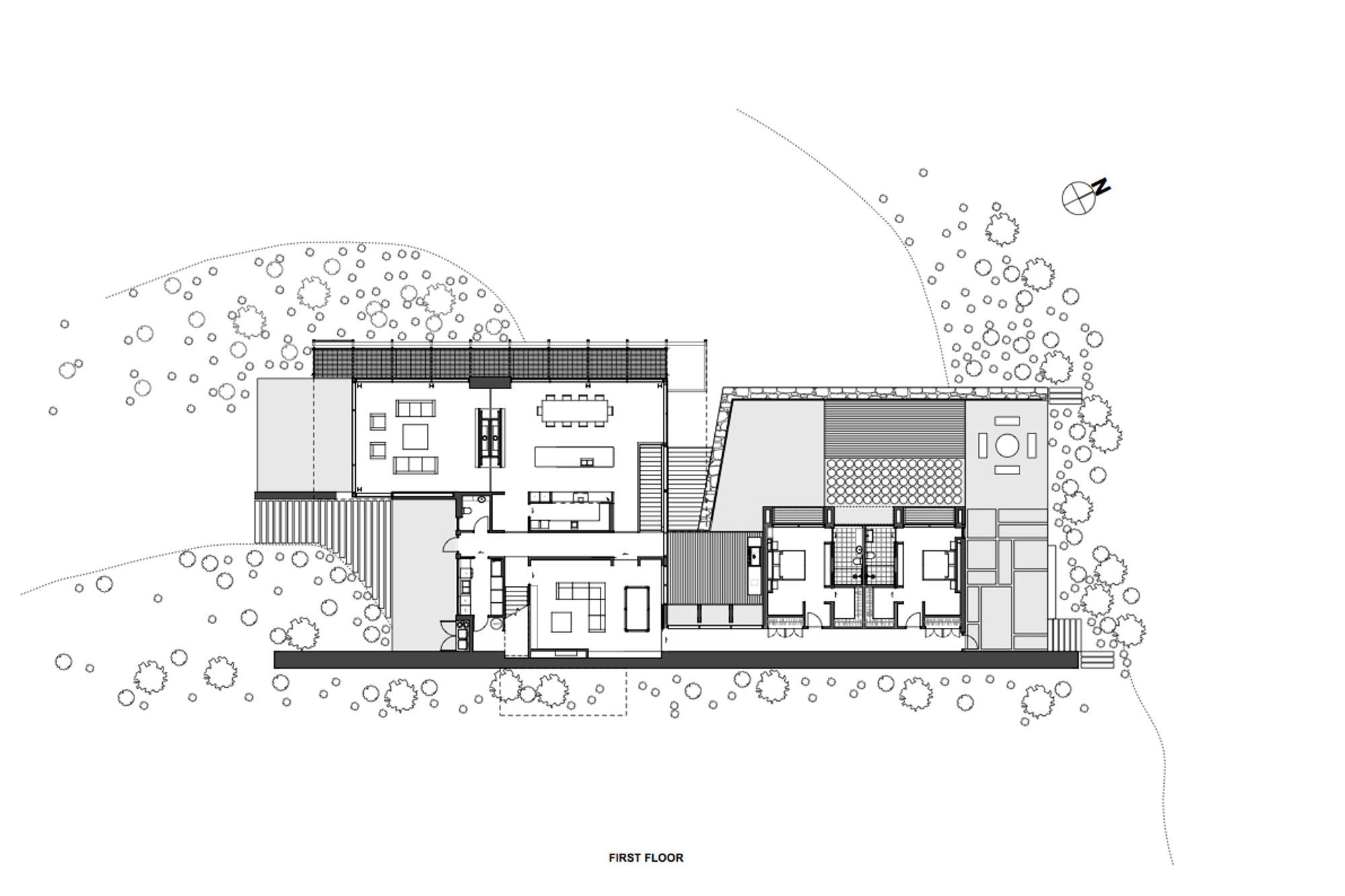 First-floor plan by Team Green Architects.