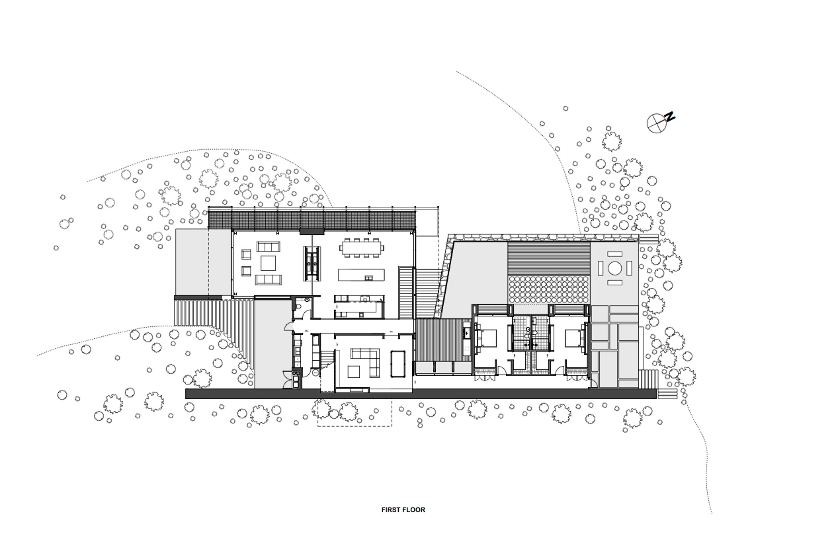 First-floor plan by Team Green Architects.