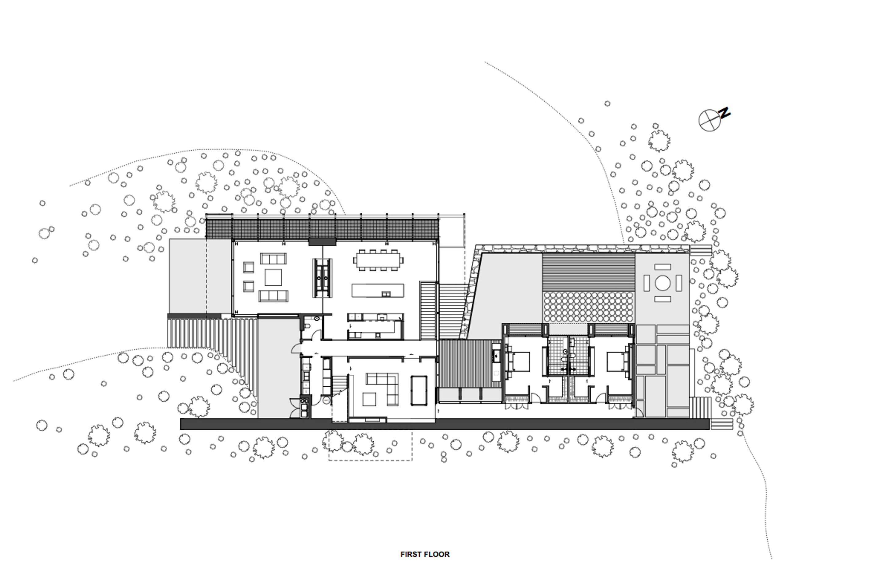 First-floor plan by Team Green Architects.