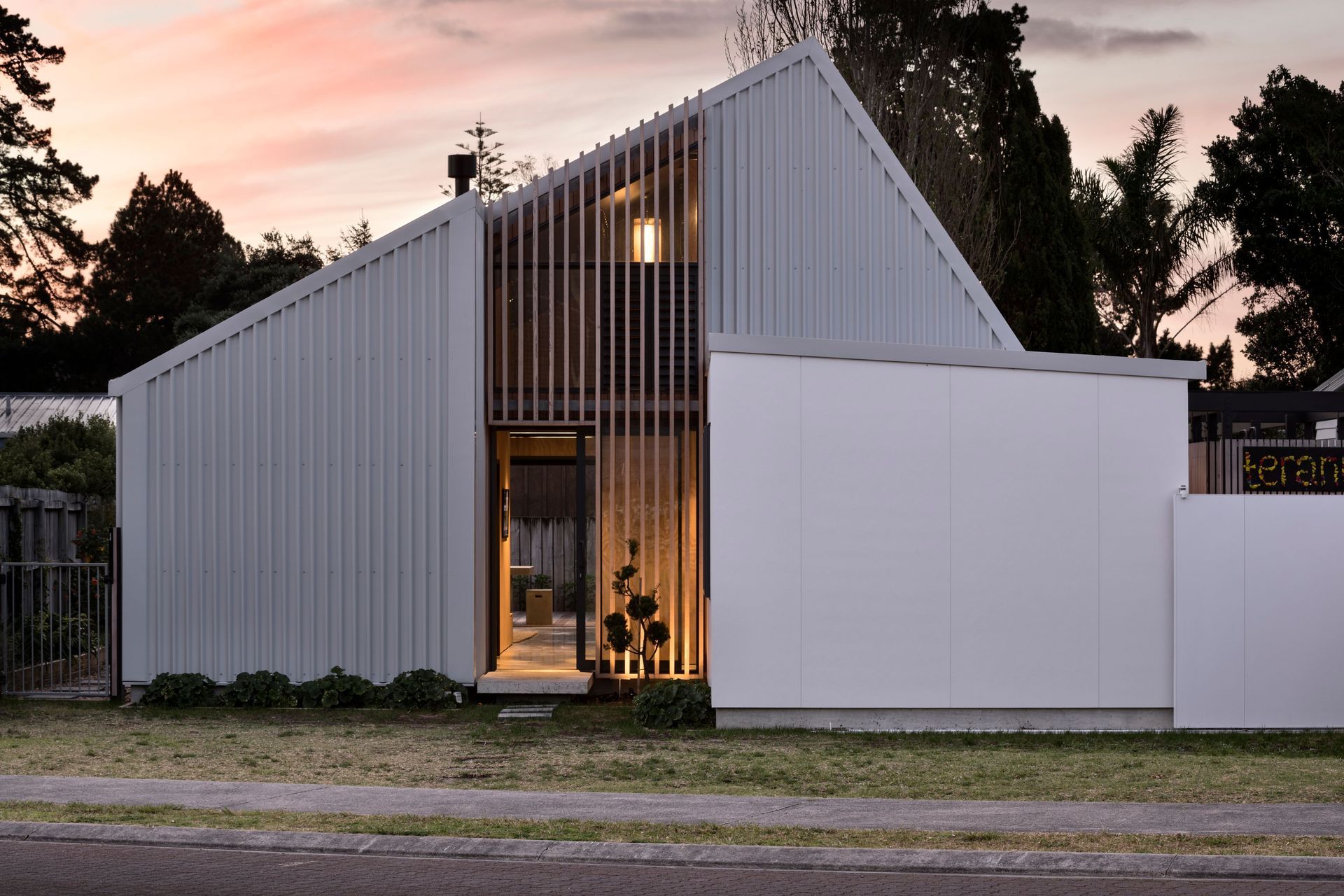 Teranui in the dusk.