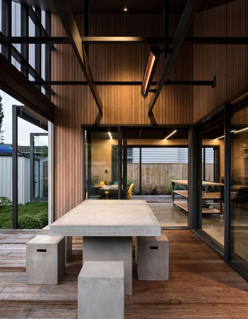 Outdoor dining in any weather.