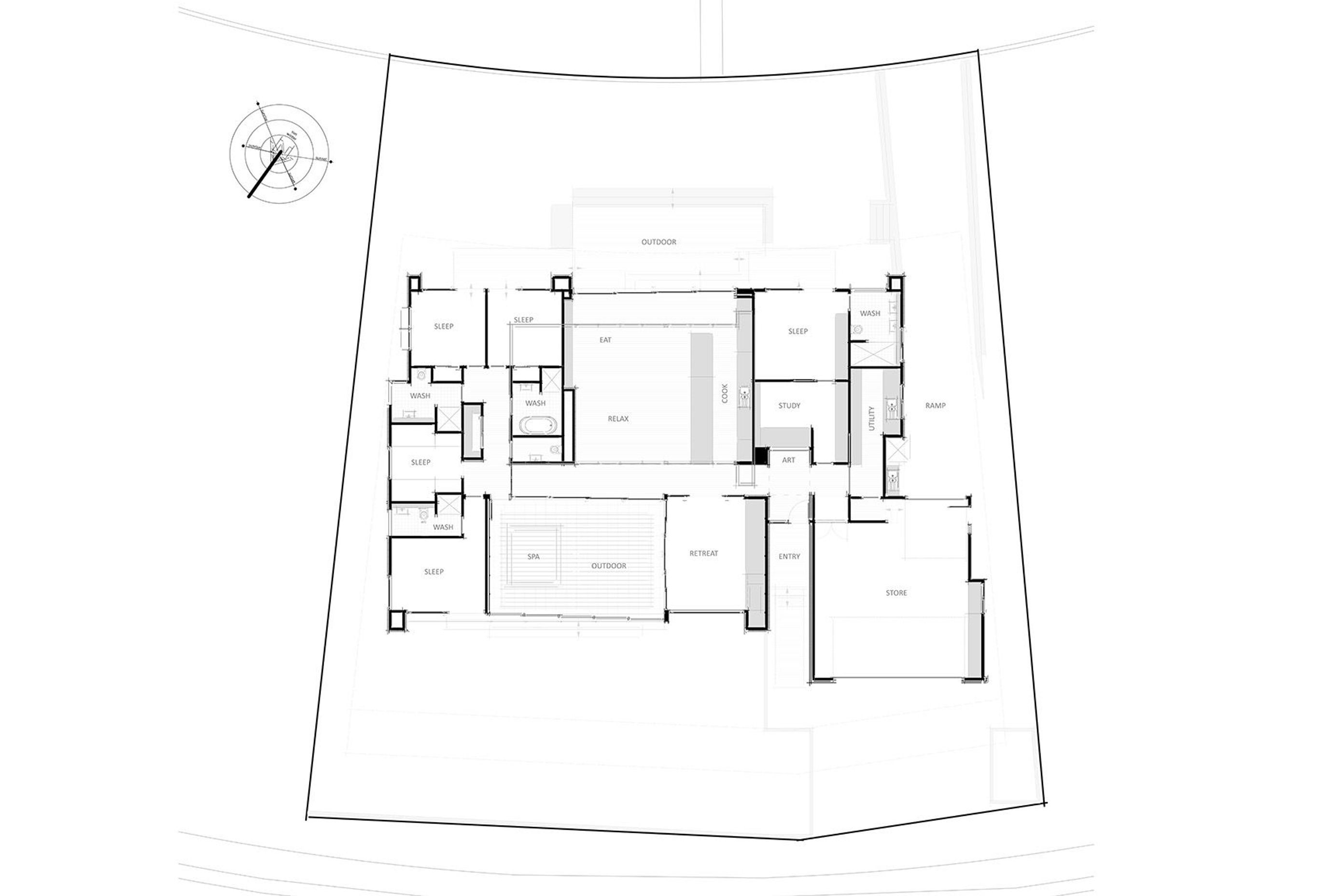 Floor plan by Adam Taylor Architecture.