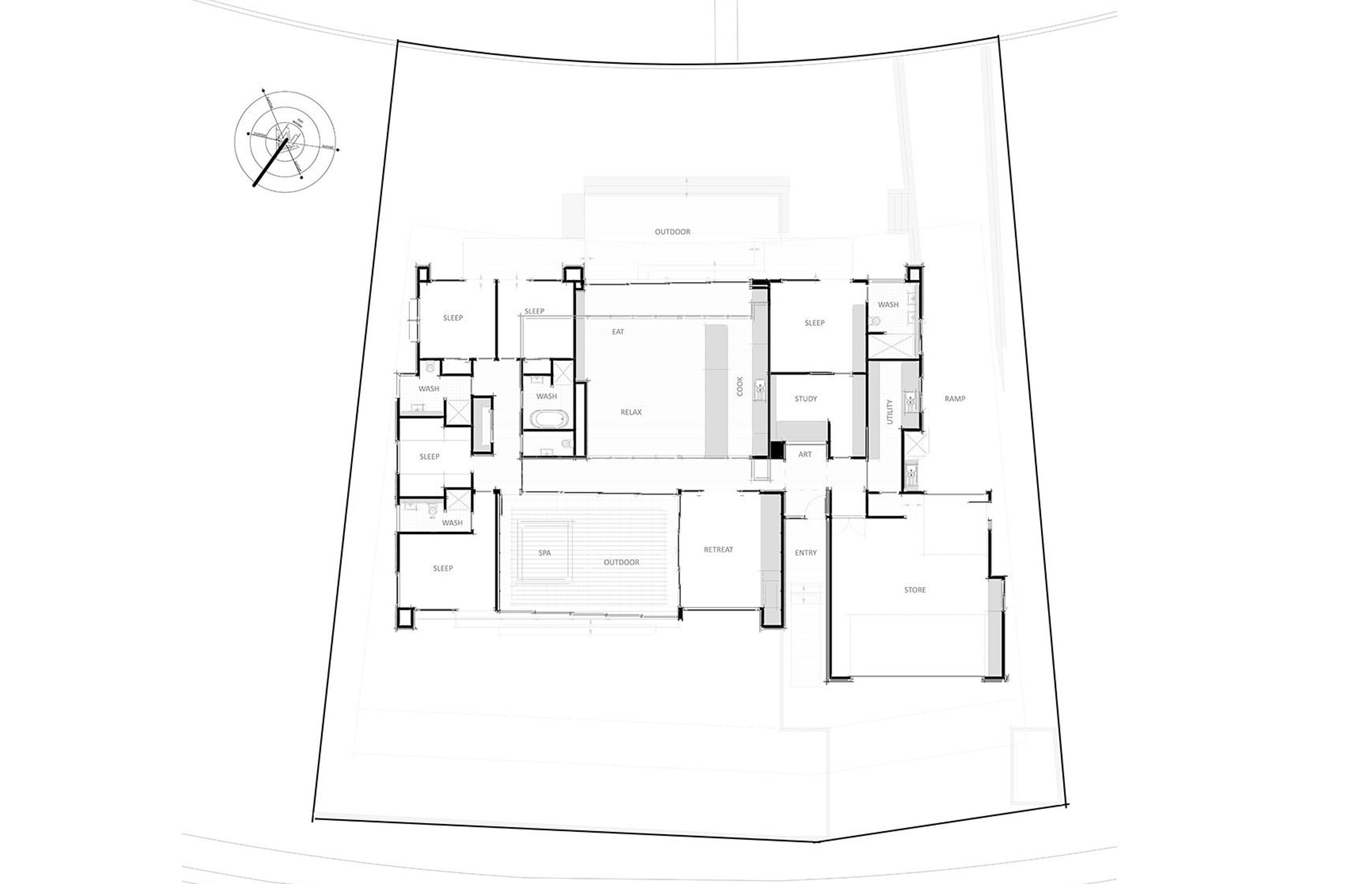 Floor plan by Adam Taylor Architecture.