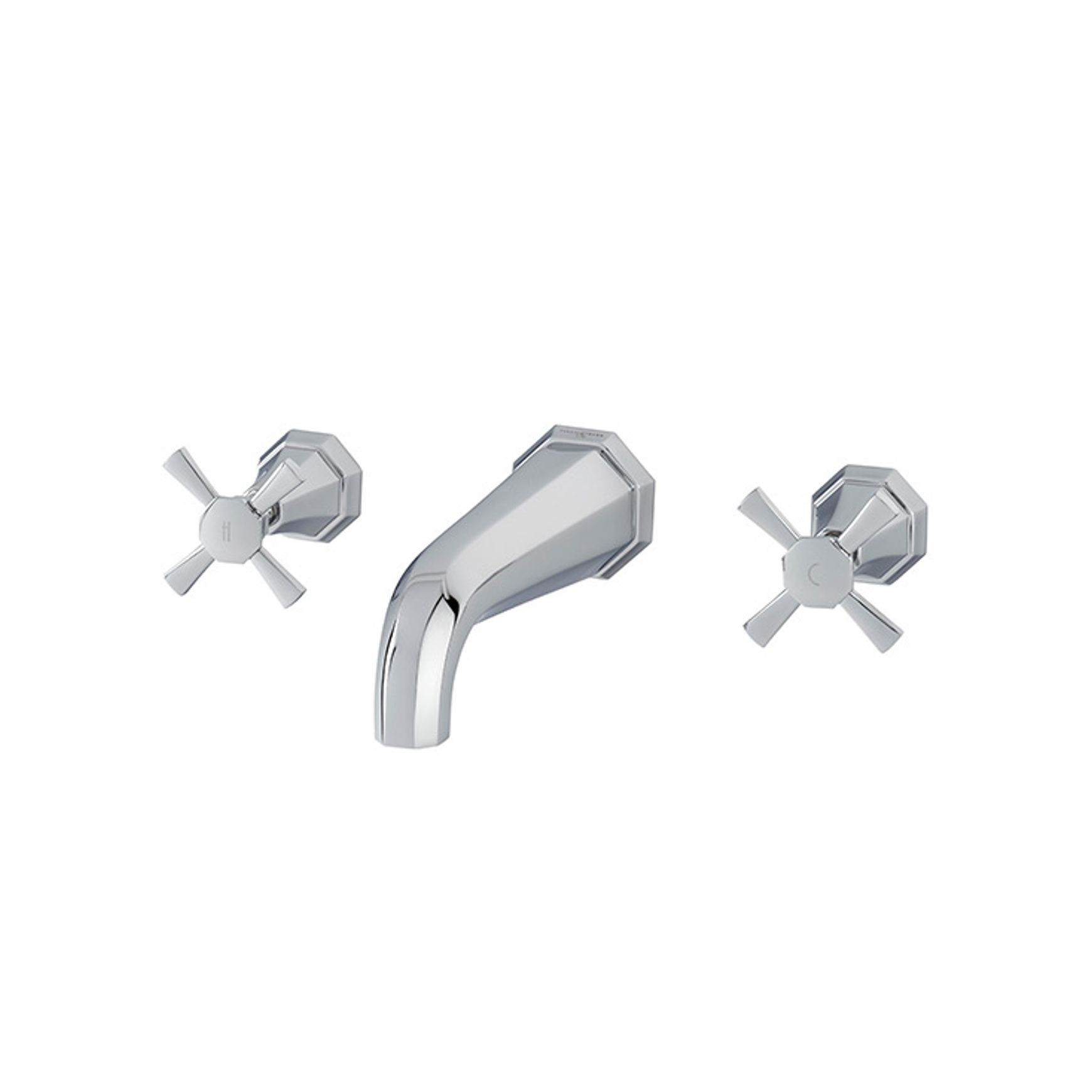 Perrin & Rowe Deco Wall Mounted Basin Taps