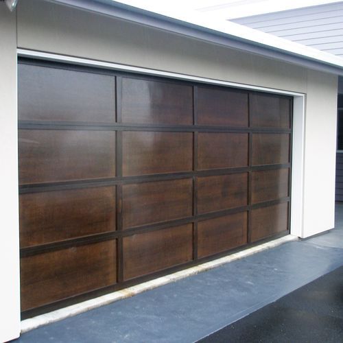 Ply and Batten Clad Garage Door