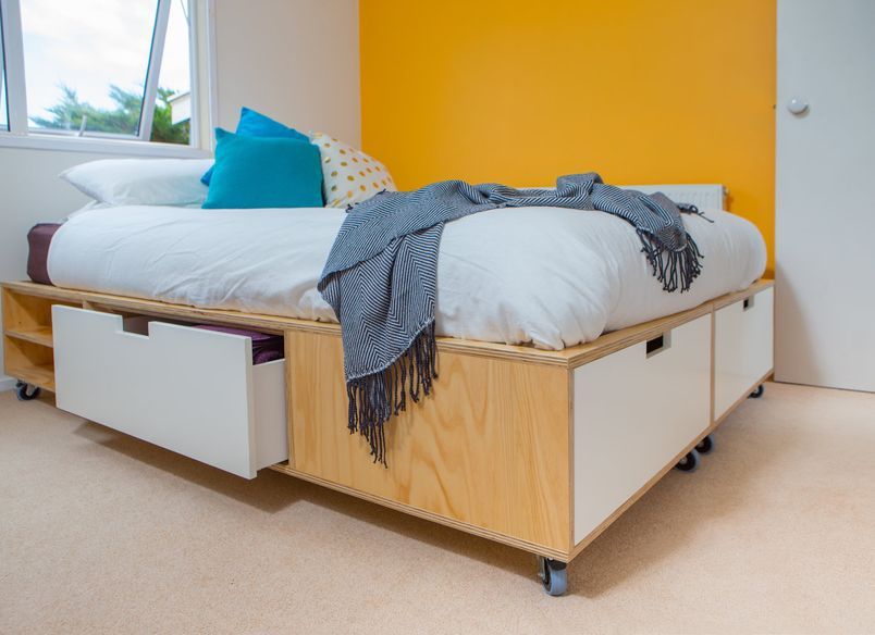 Plywood bed