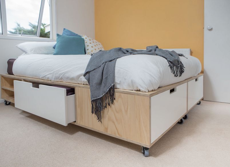 Plywood bed
