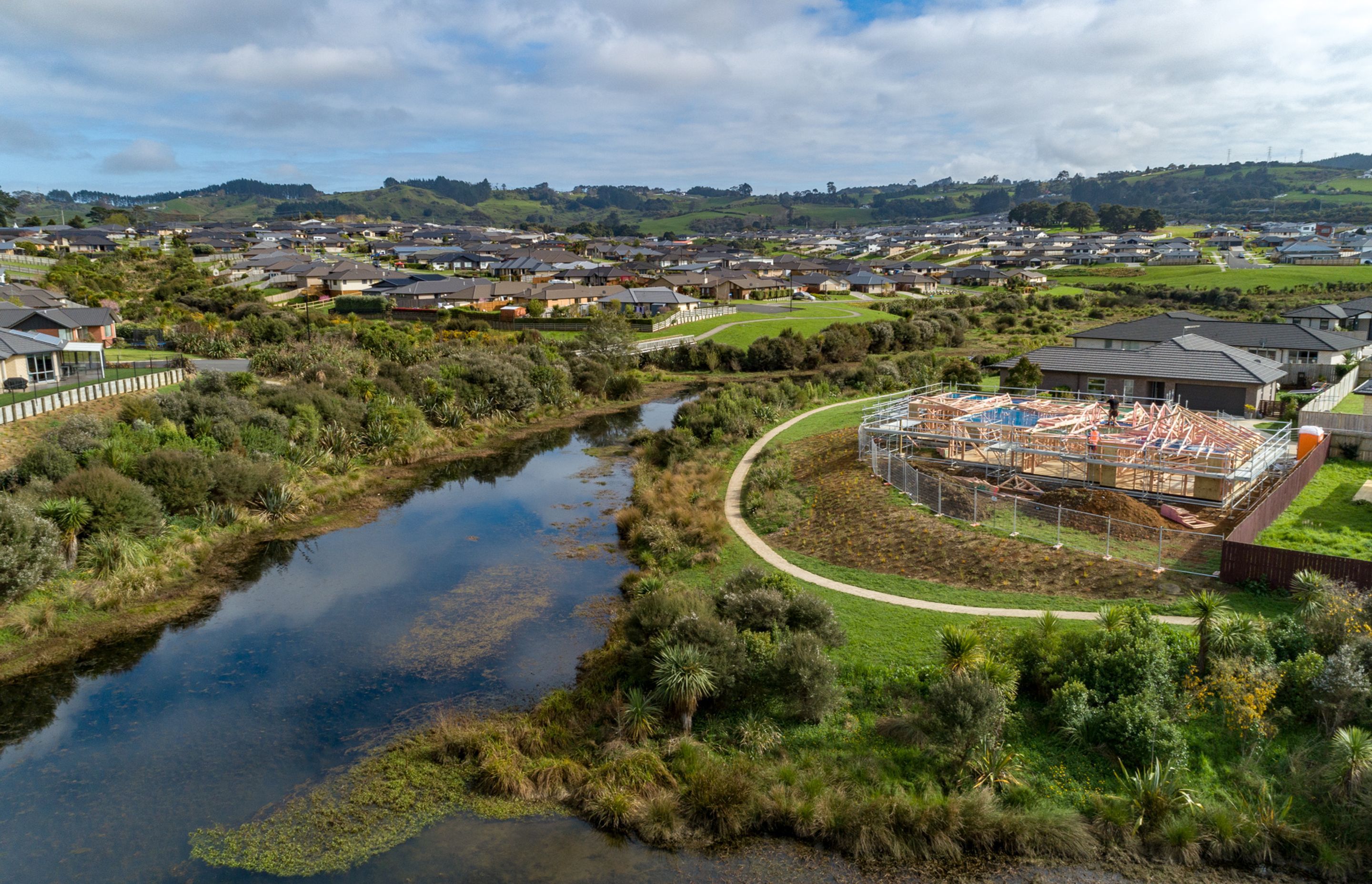 Construction Photography NZ - CPNZ - CivilPlan - Pokeno Development - Drone Photo 2