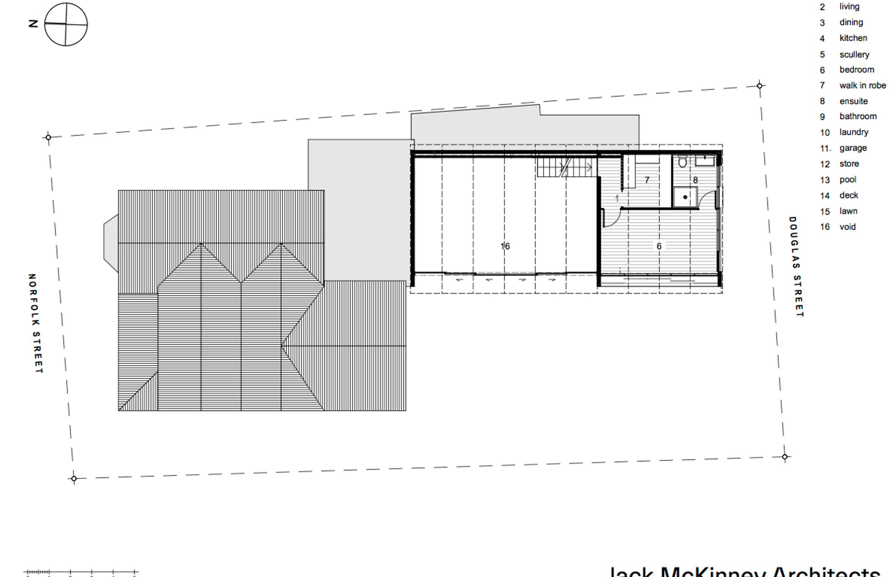 First-floor plan by Jack McKinney Architects.