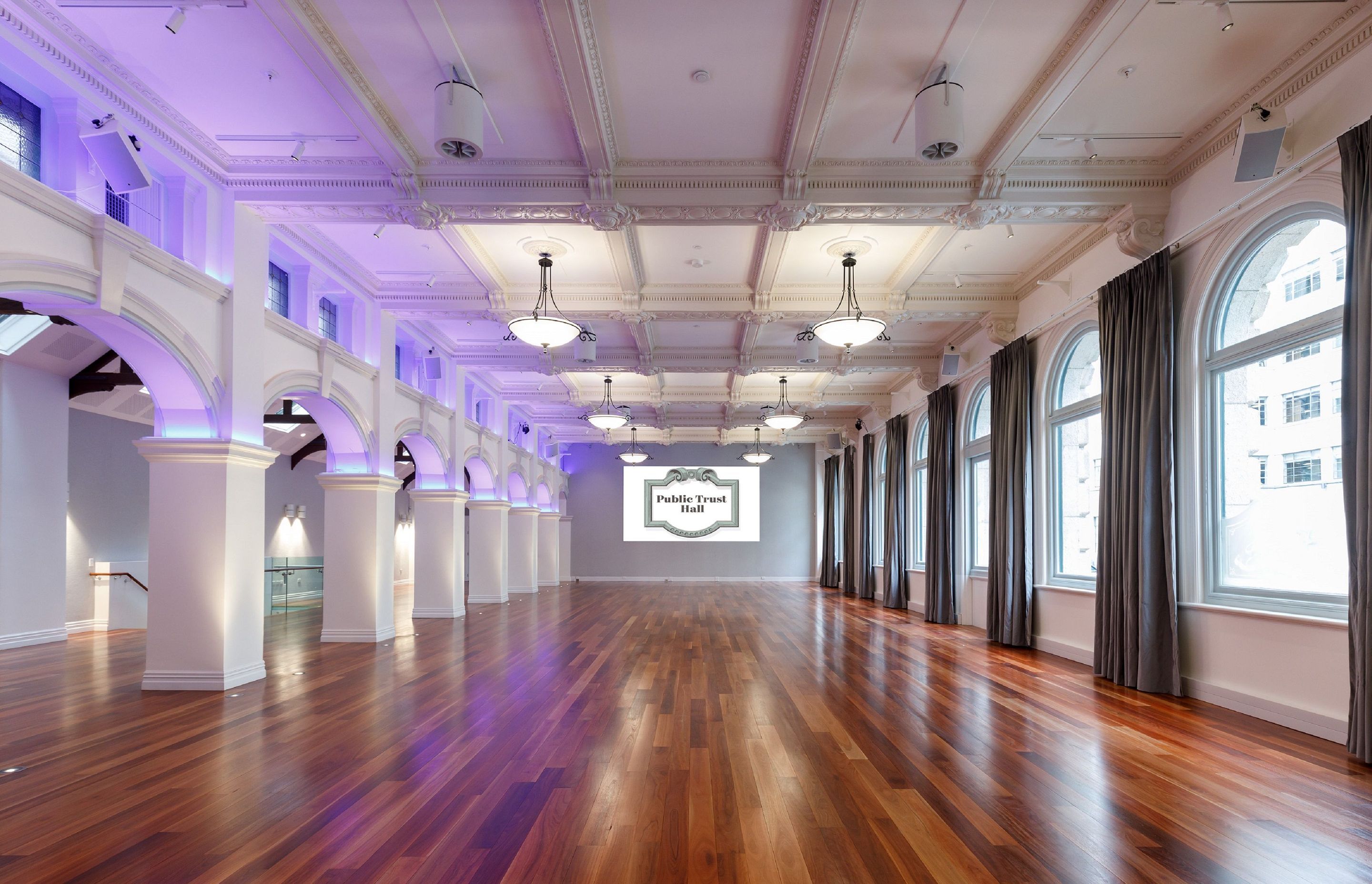 HURFORD'S FOURTEEN Red Ironbark Flooring - Public Trust Hall, Wellington NZ