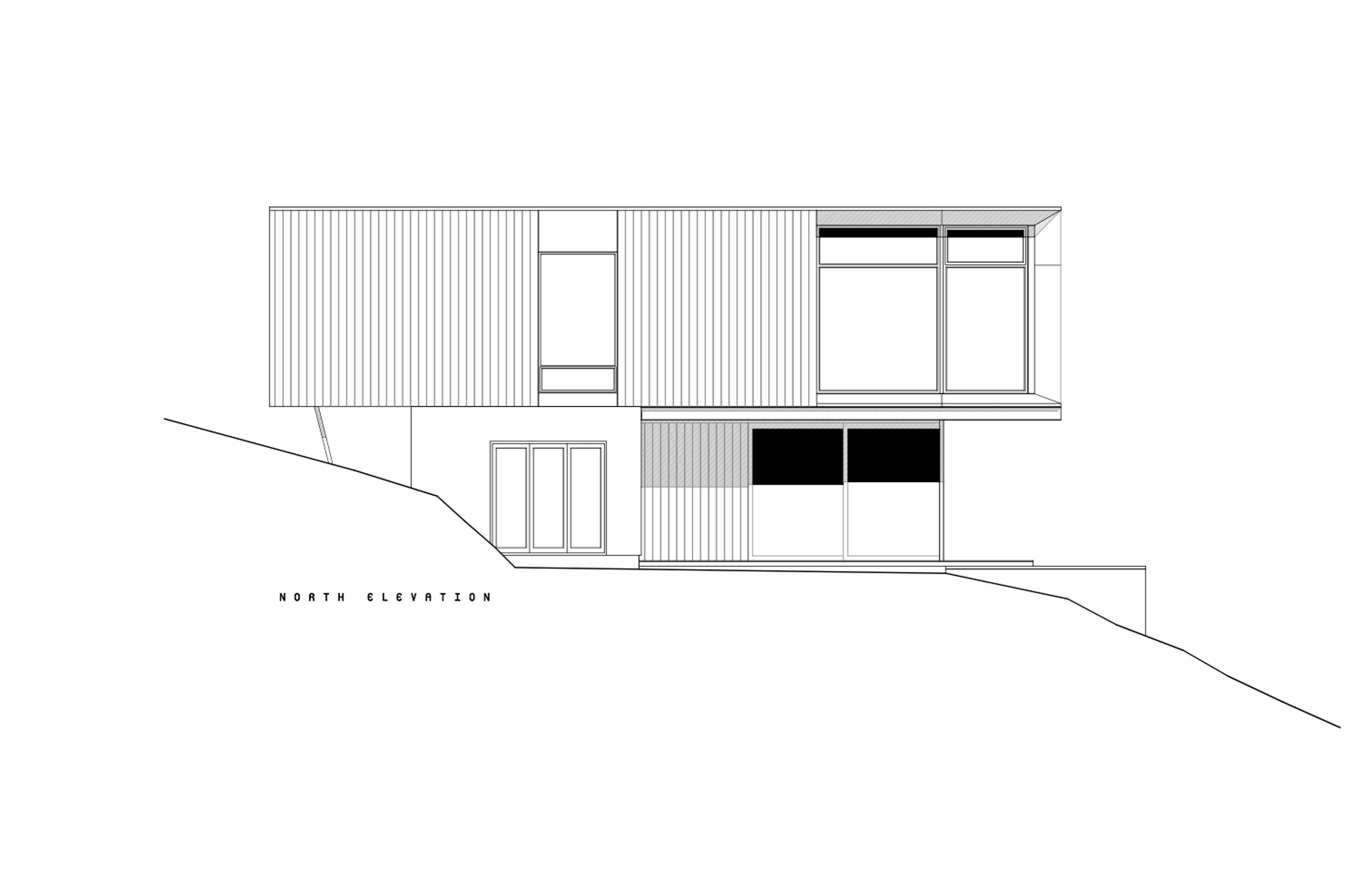 The north elevation by Objects.