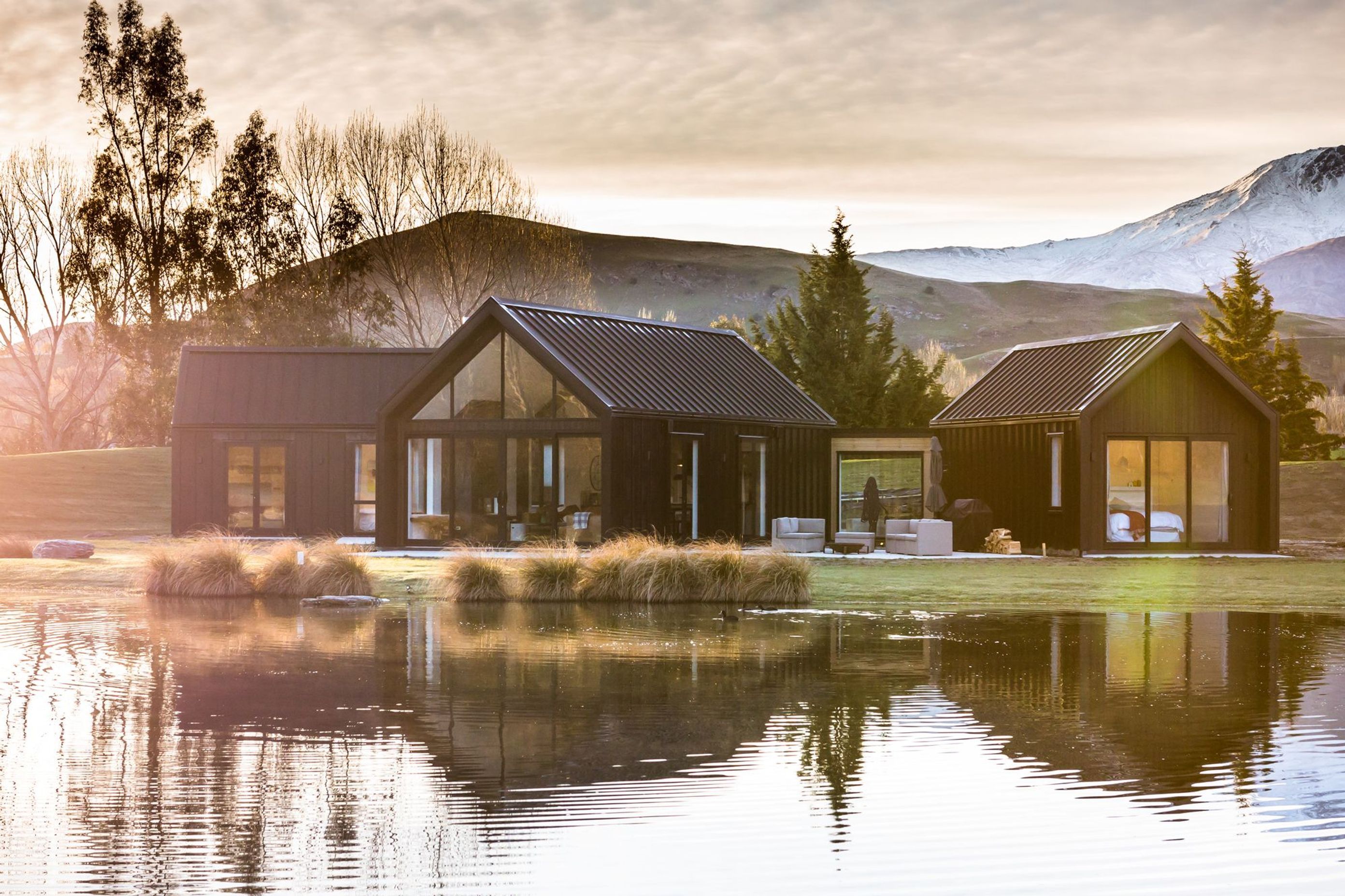 Located in Dalefield, Queenstown, this home is part of a small development of five properties.