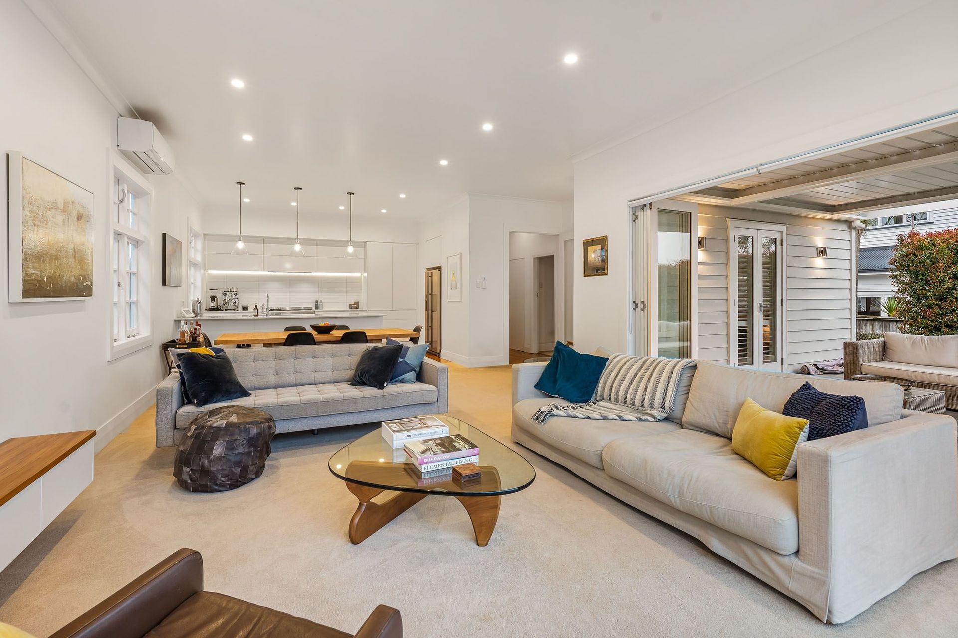 The walls were stripped back to the framing and straightened before being properly insulated. Underfloor and ceiling insulation was also installed to create a comfortable living environment.