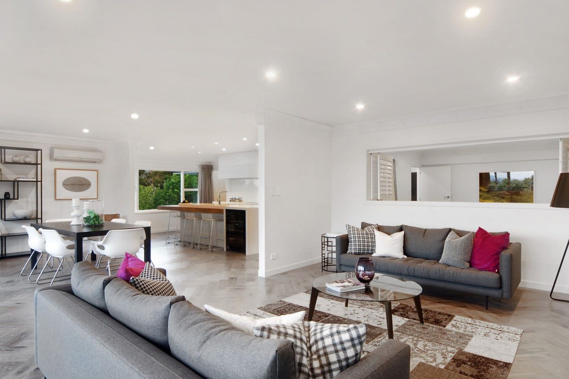 Antique Grade American White Oak Herringbone Parquet