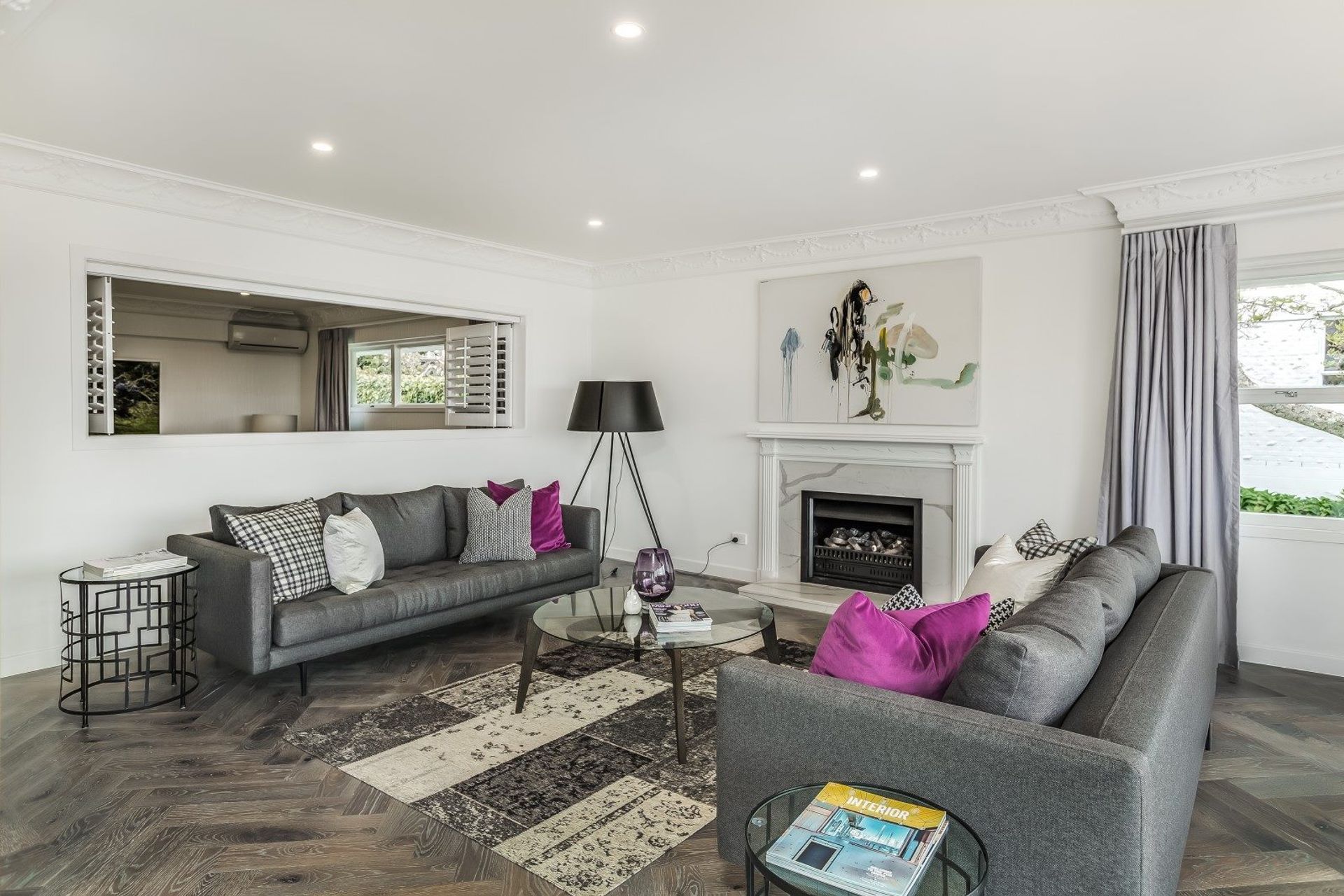 Antique Grade American White Oak Herringbone Parquet