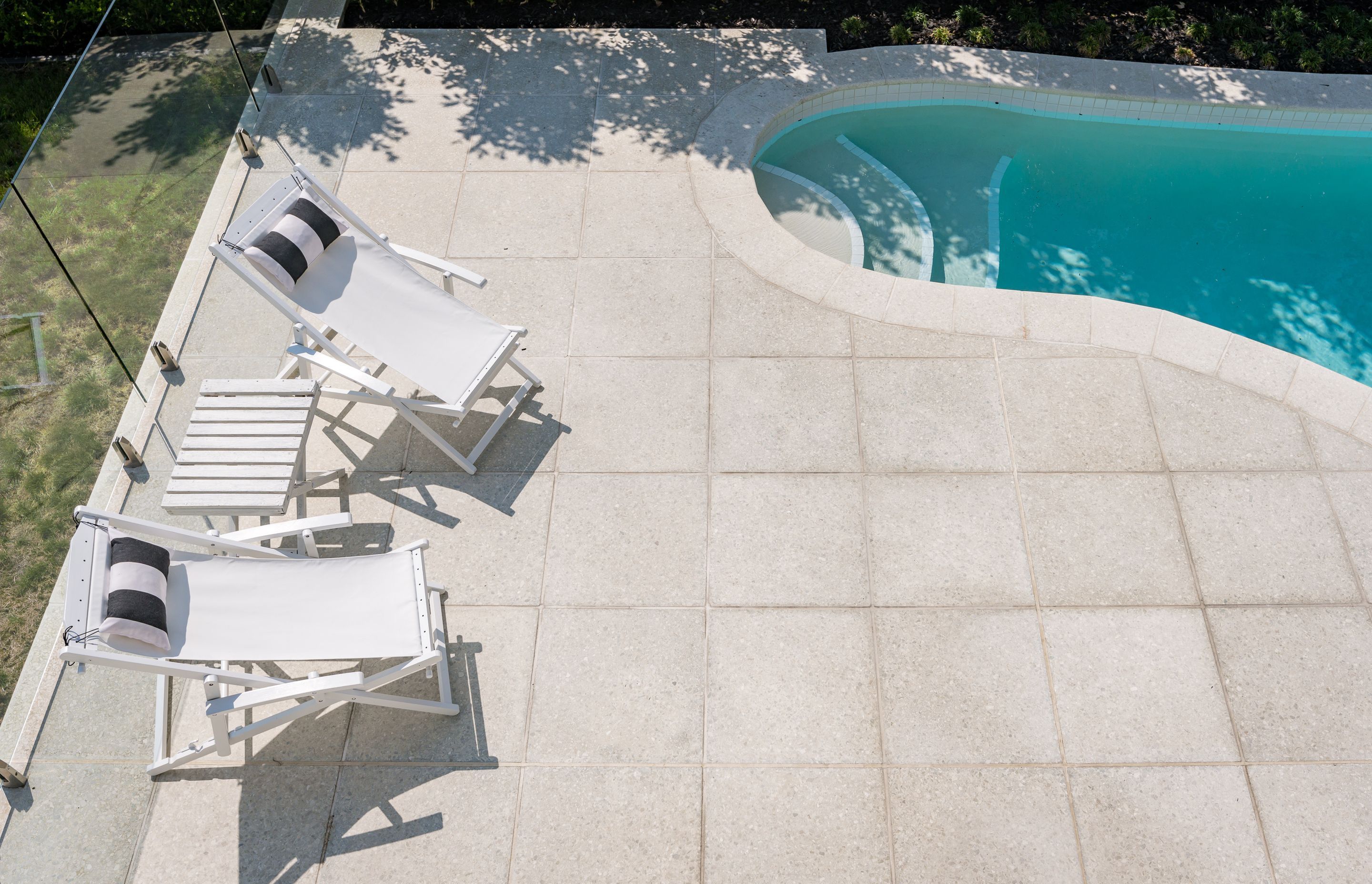 Jagas Concrete Terrazzo Pavers - Limestone