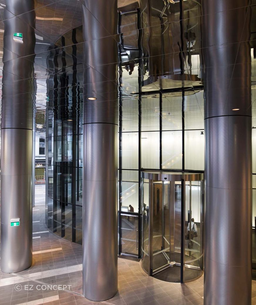 Walls up to 8m high required additional structural support; the HEDA Tough Wall System was installed for these applications.