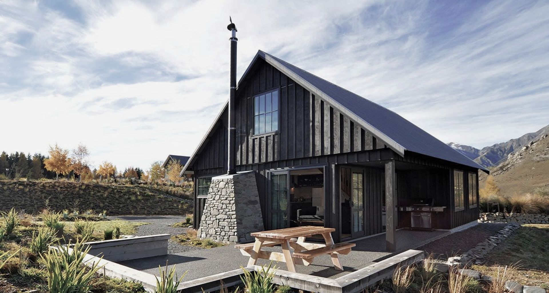 River Stone Hut banner