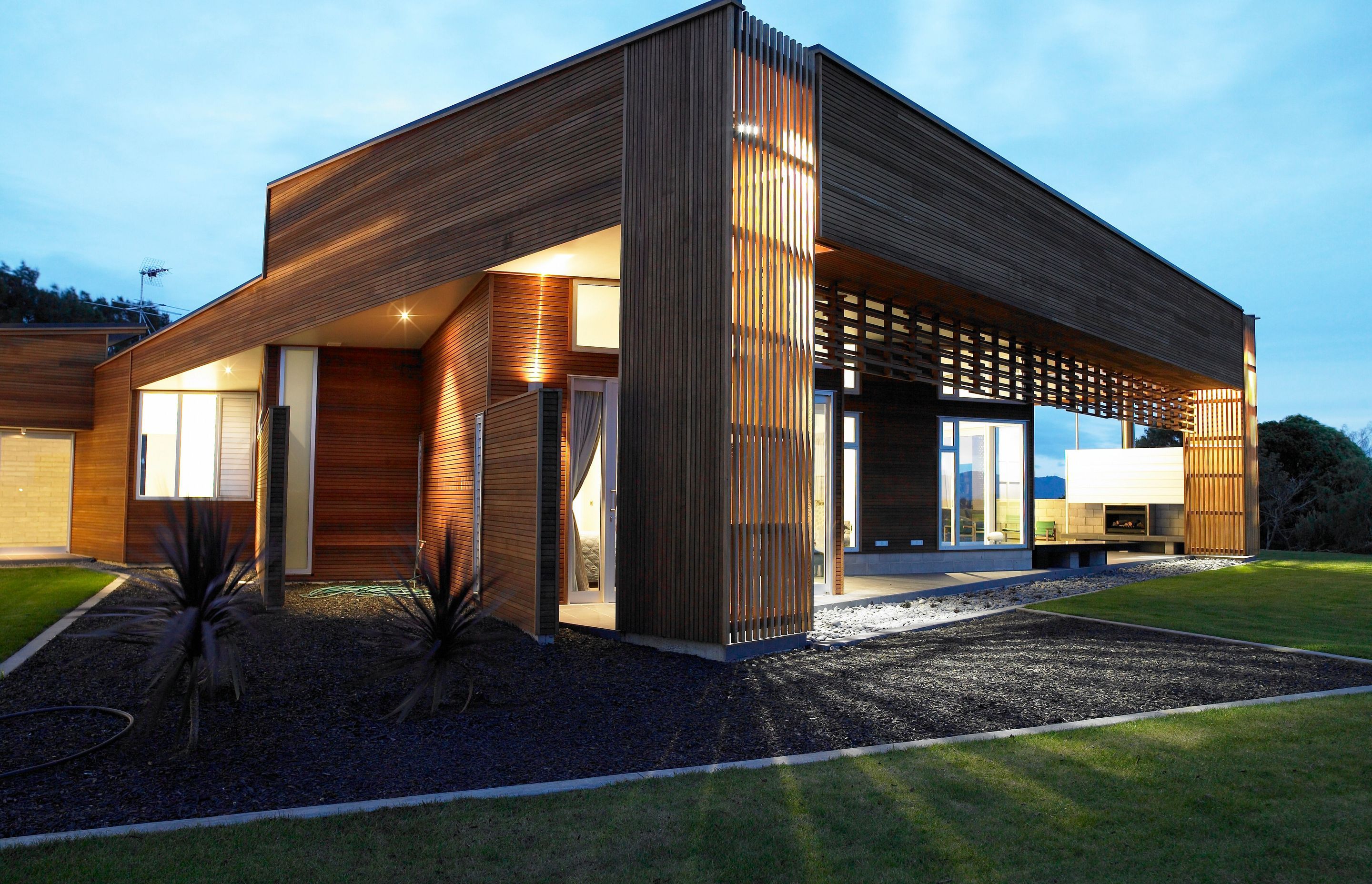 Warmth with light and timber.