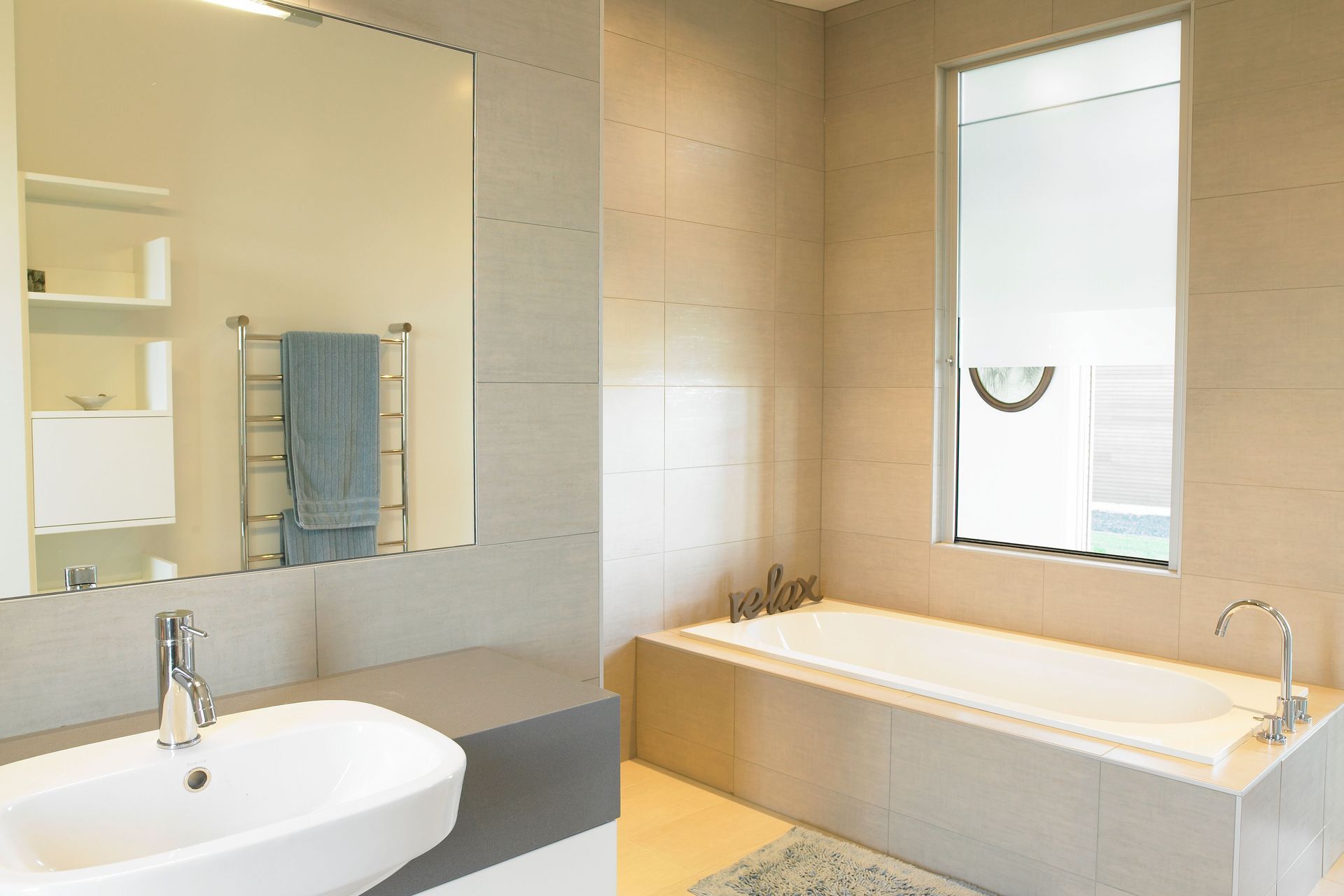 A calming space to prepare before facing the day ahead.