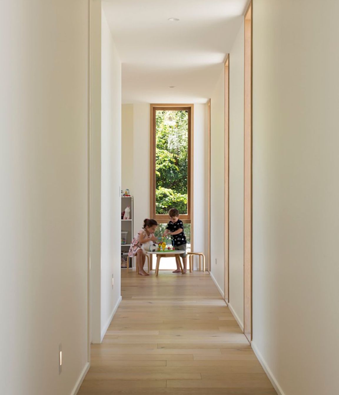 The corridor to the children's bedrooms.