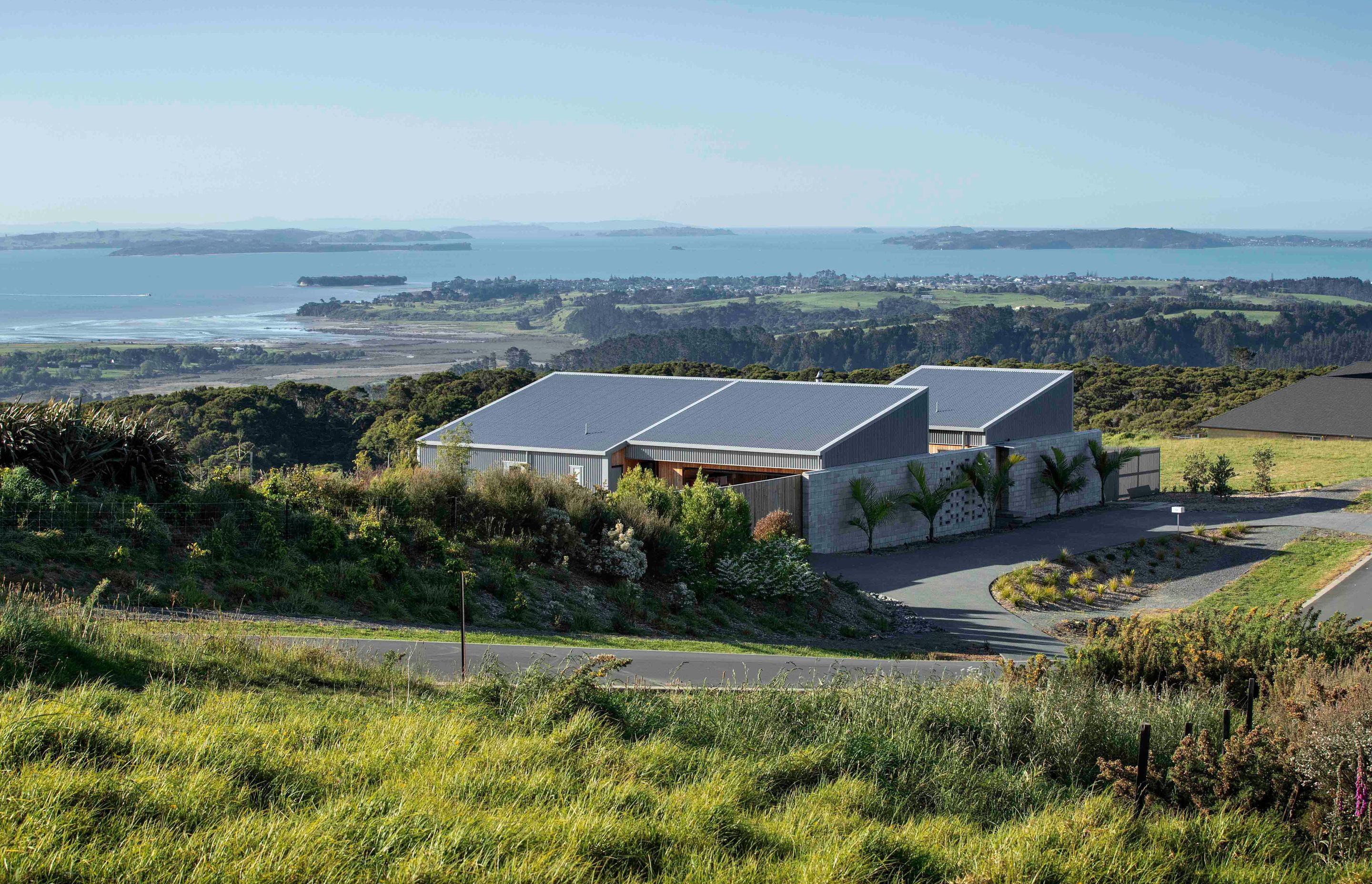  In spite of being located in a subdivision, the house enjoys a very strong sense of privacy, and unobstructed coastal views.