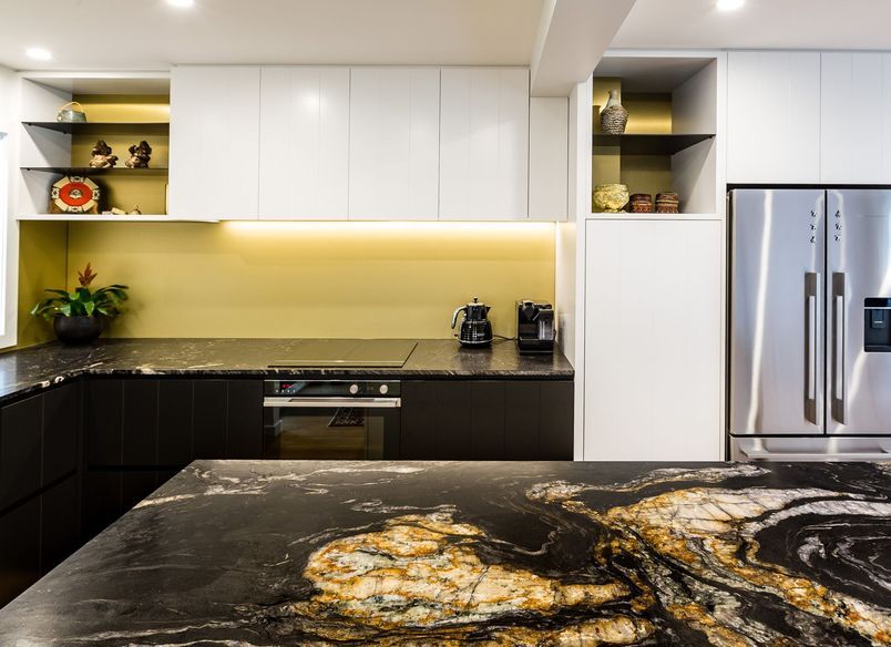Matt Finish Glass Kitchen 