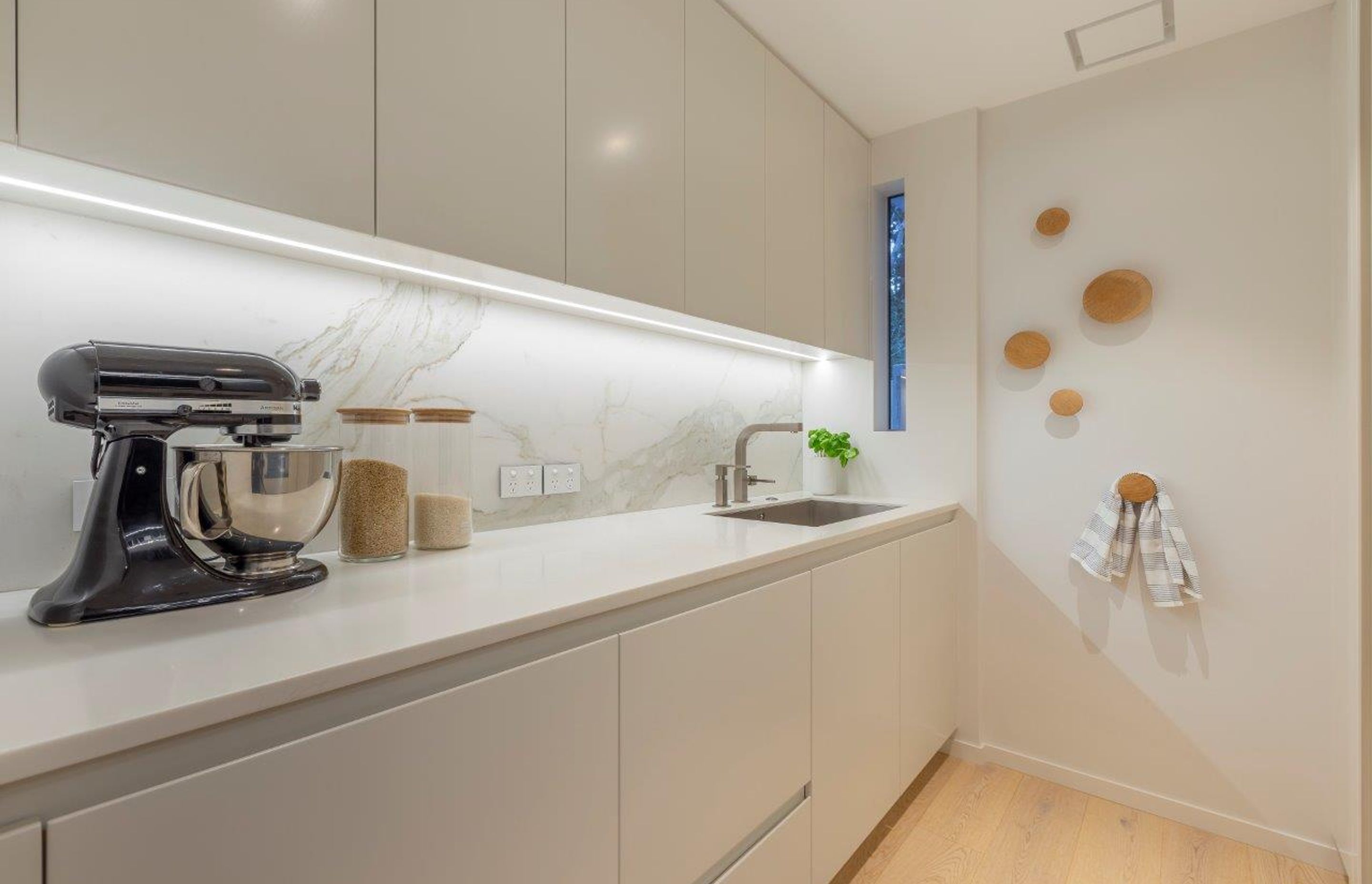 Remuera Kitchen Scullery designed by Natalie Du Bois - Photo by Kallan Mac Leod