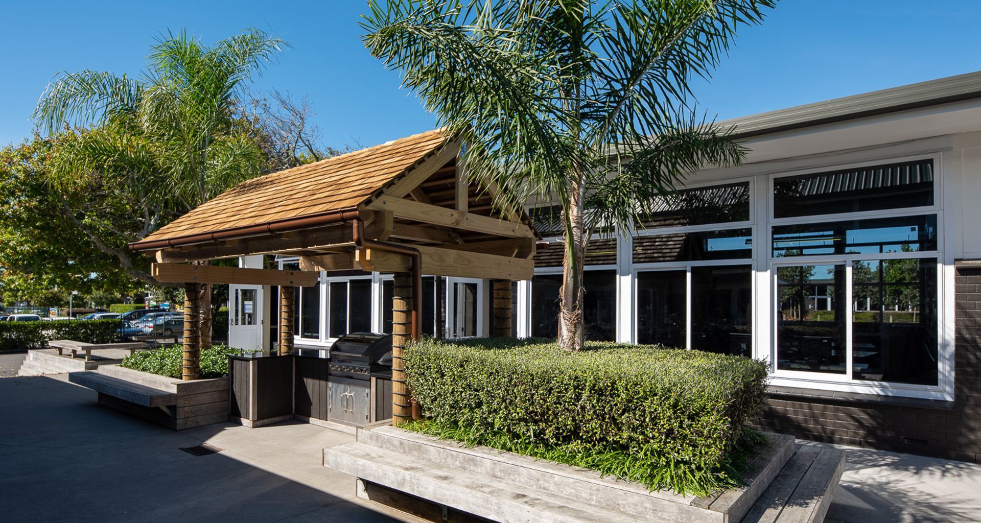 School BBQ Cabana banner