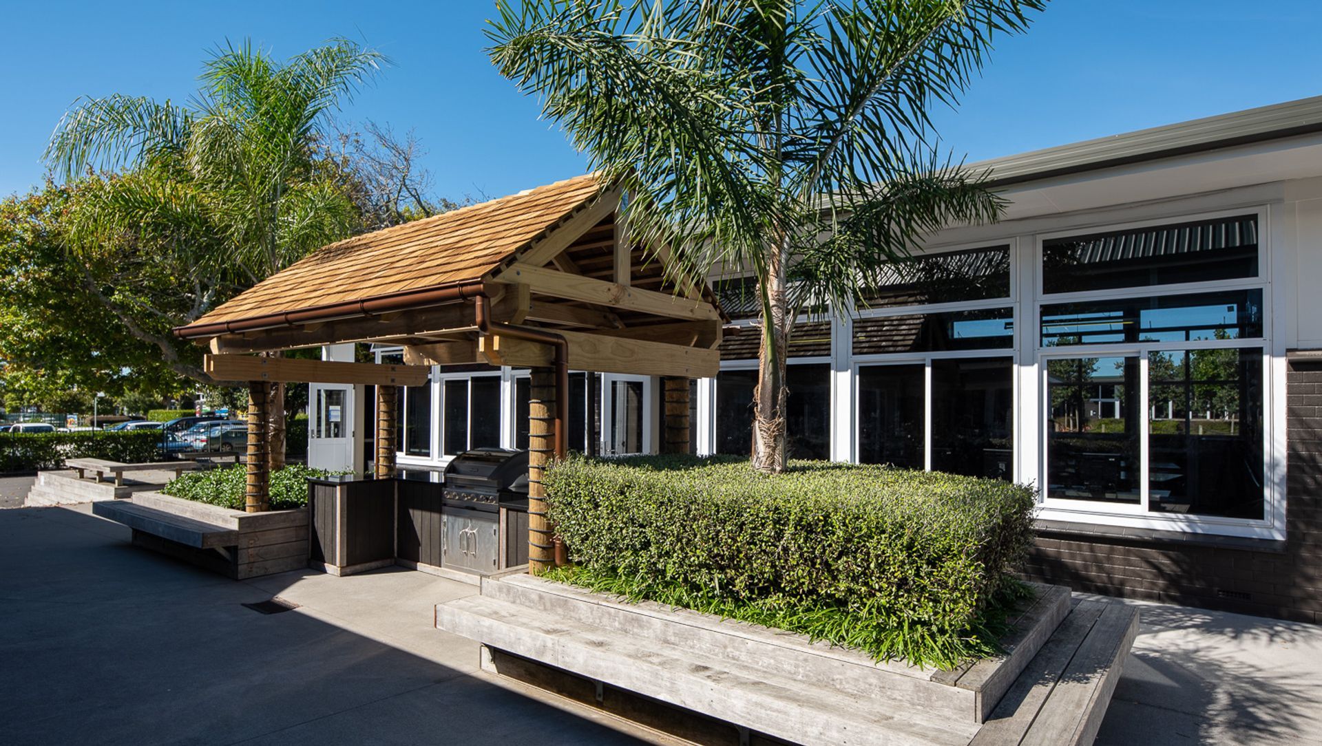 School BBQ Cabana banner