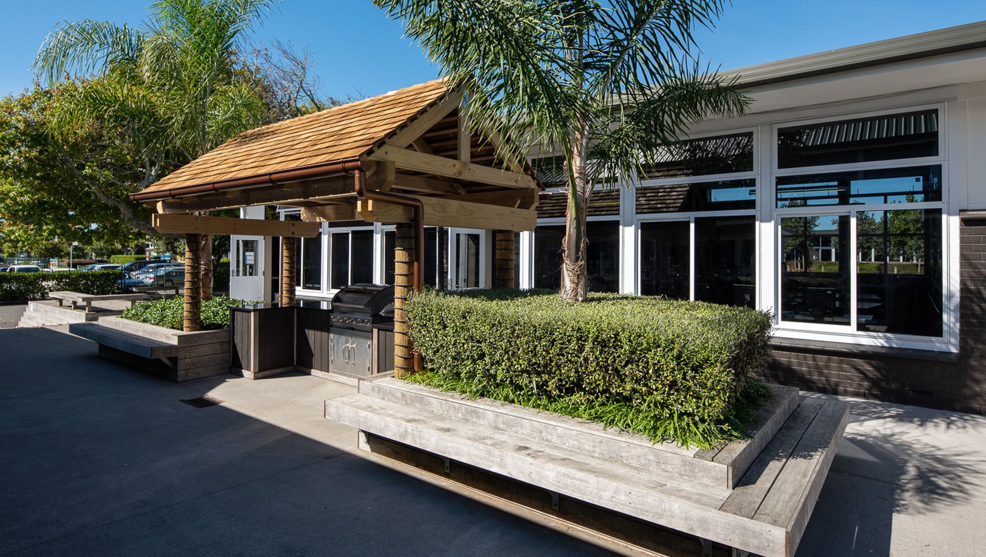 School BBQ Cabana banner