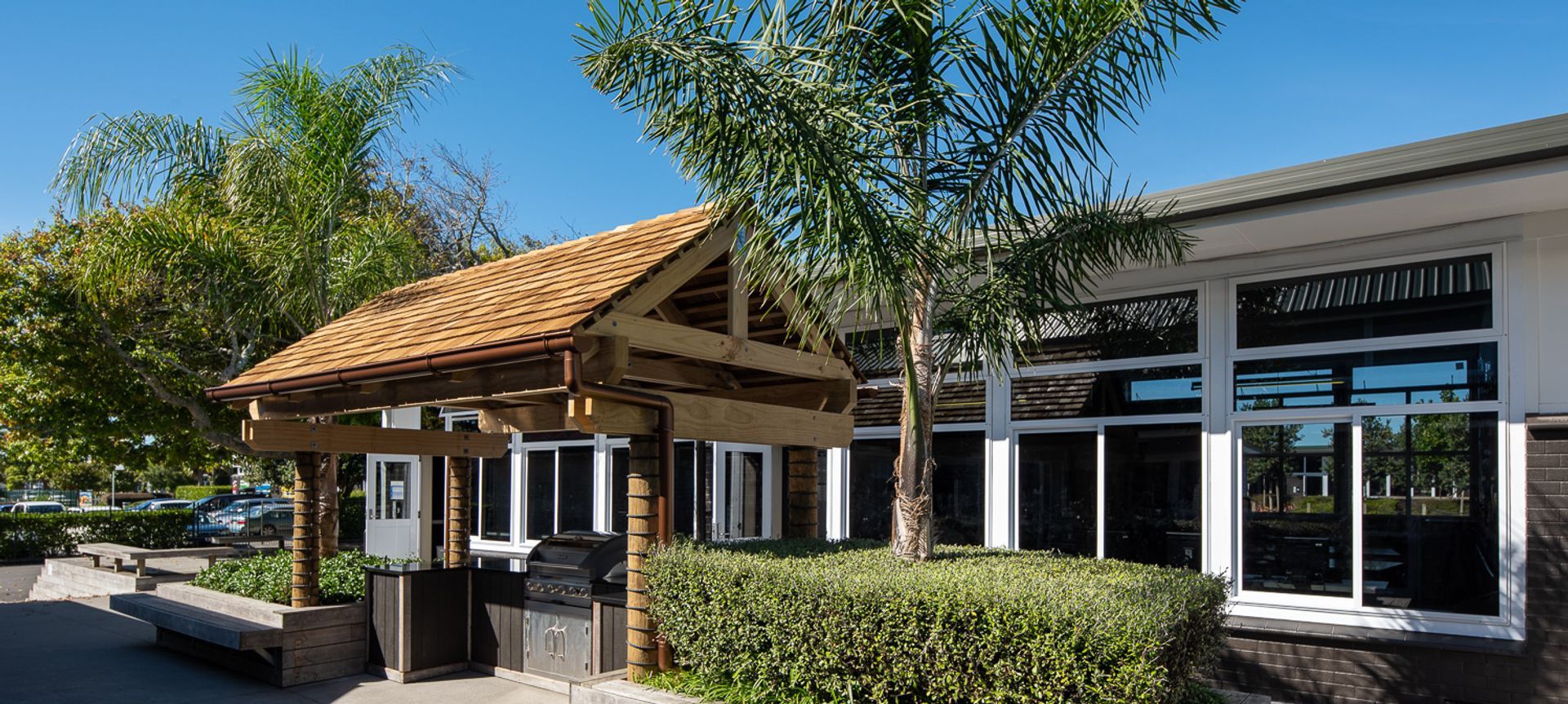 School BBQ Cabana banner