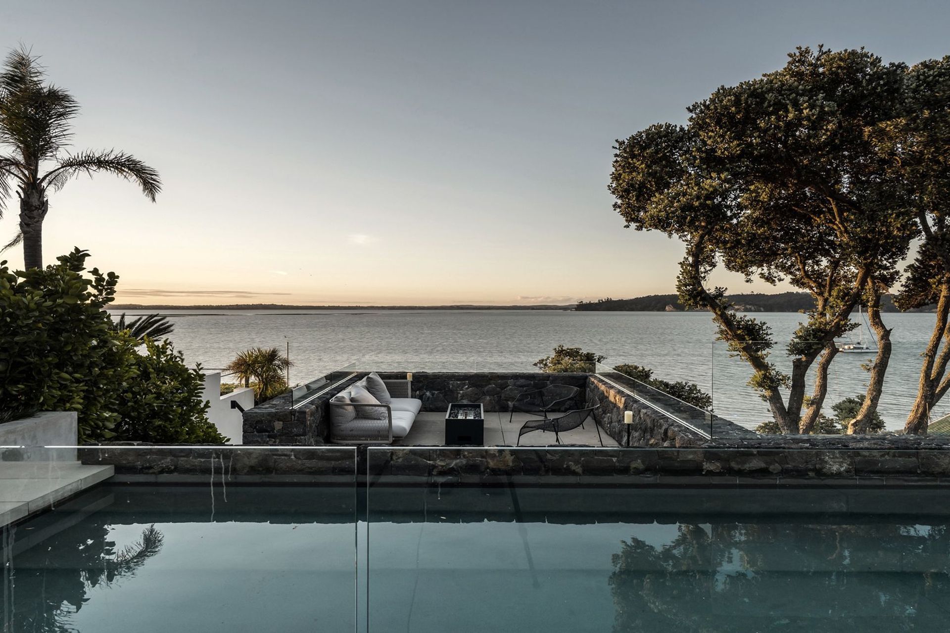 “The thing I’m most pleased about is the way the whole house exploits the entire site…,” says Andrew Patterson. “The house uses every single view: the openings out to the sea and to the bush, the morning light and the afternoon light..."