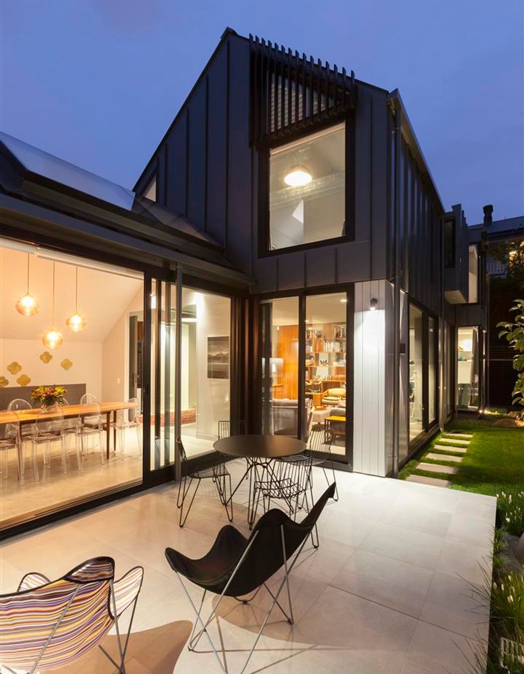 Given the close proximity of neighbours, window apertures and glazing has been placed to maximise natural light and views from within the home, while providing a high level of privacy.