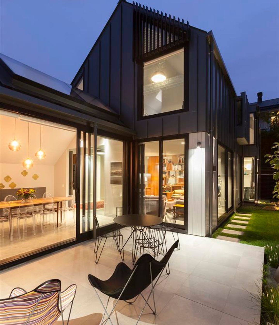 Given the close proximity of neighbours, window apertures and glazing has been placed to maximise natural light and views from within the home, while providing a high level of privacy.