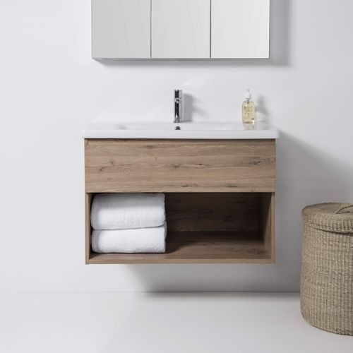 Soft 900 Wall-Hung Vanity 1 Drawer & Open Shelf