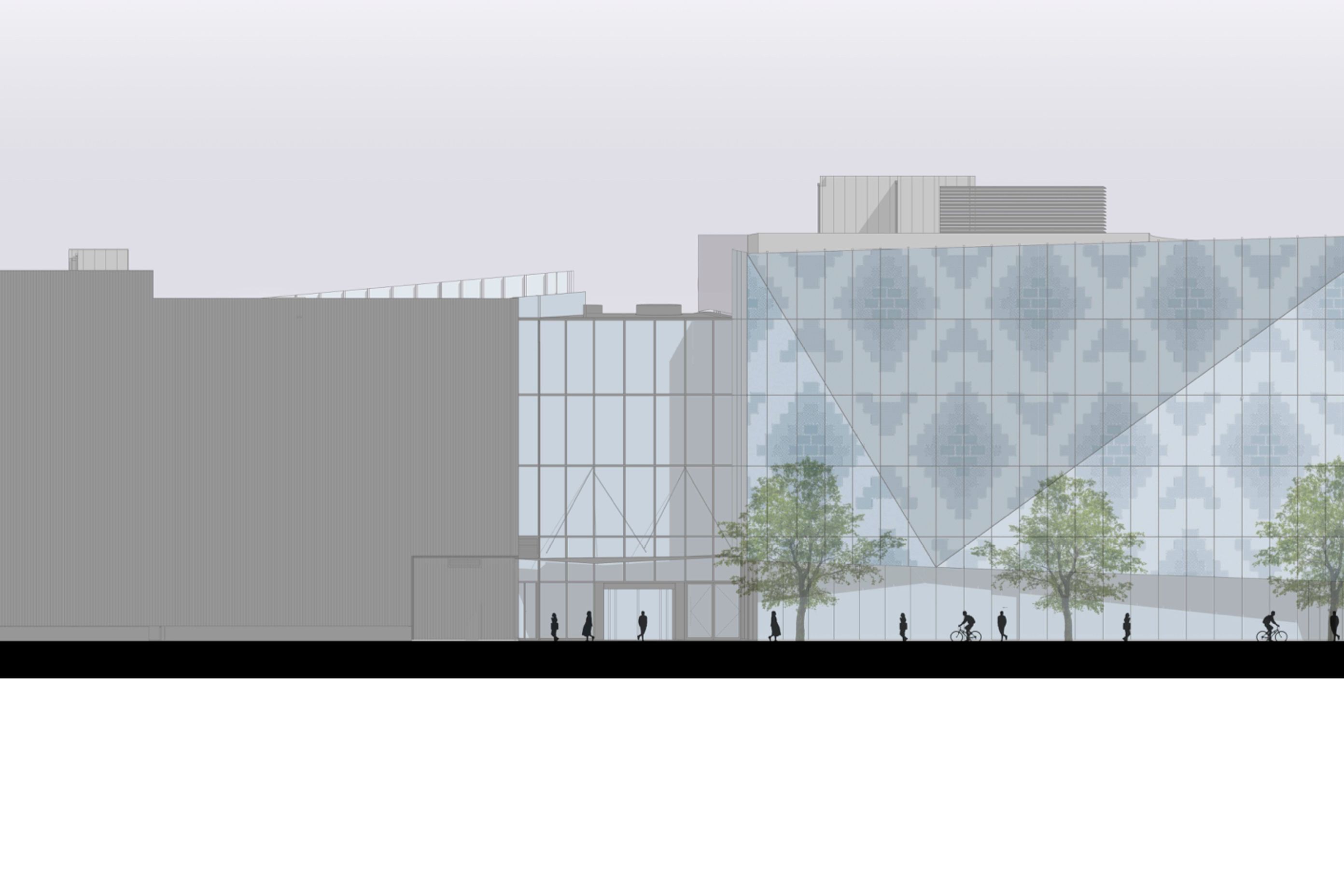 2 Cathedral Square, Christchurch – north-facing elevation by Sheppard &amp; Rout Architects.