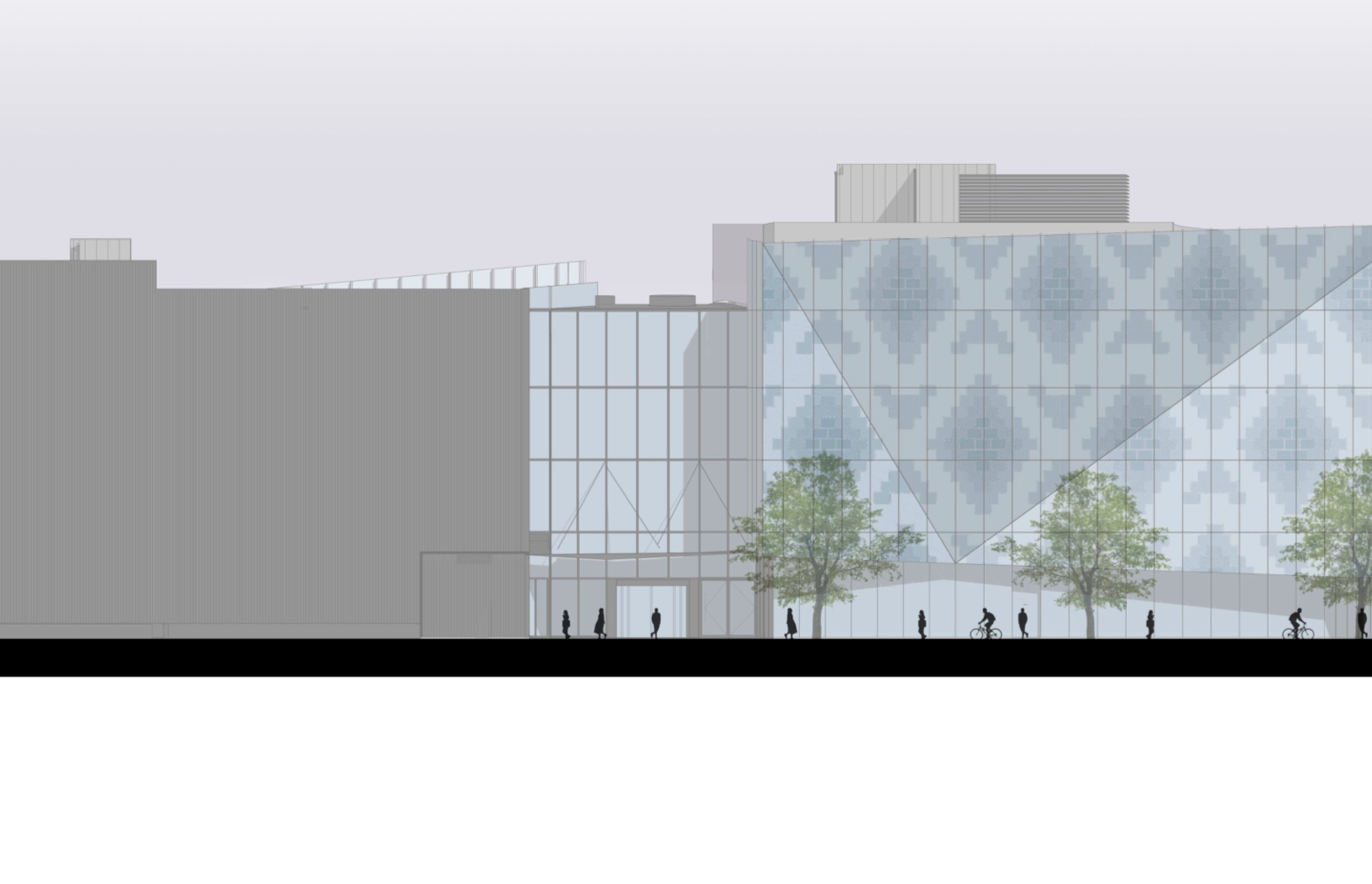 2 Cathedral Square, Christchurch – north-facing elevation by Sheppard &amp; Rout Architects.
