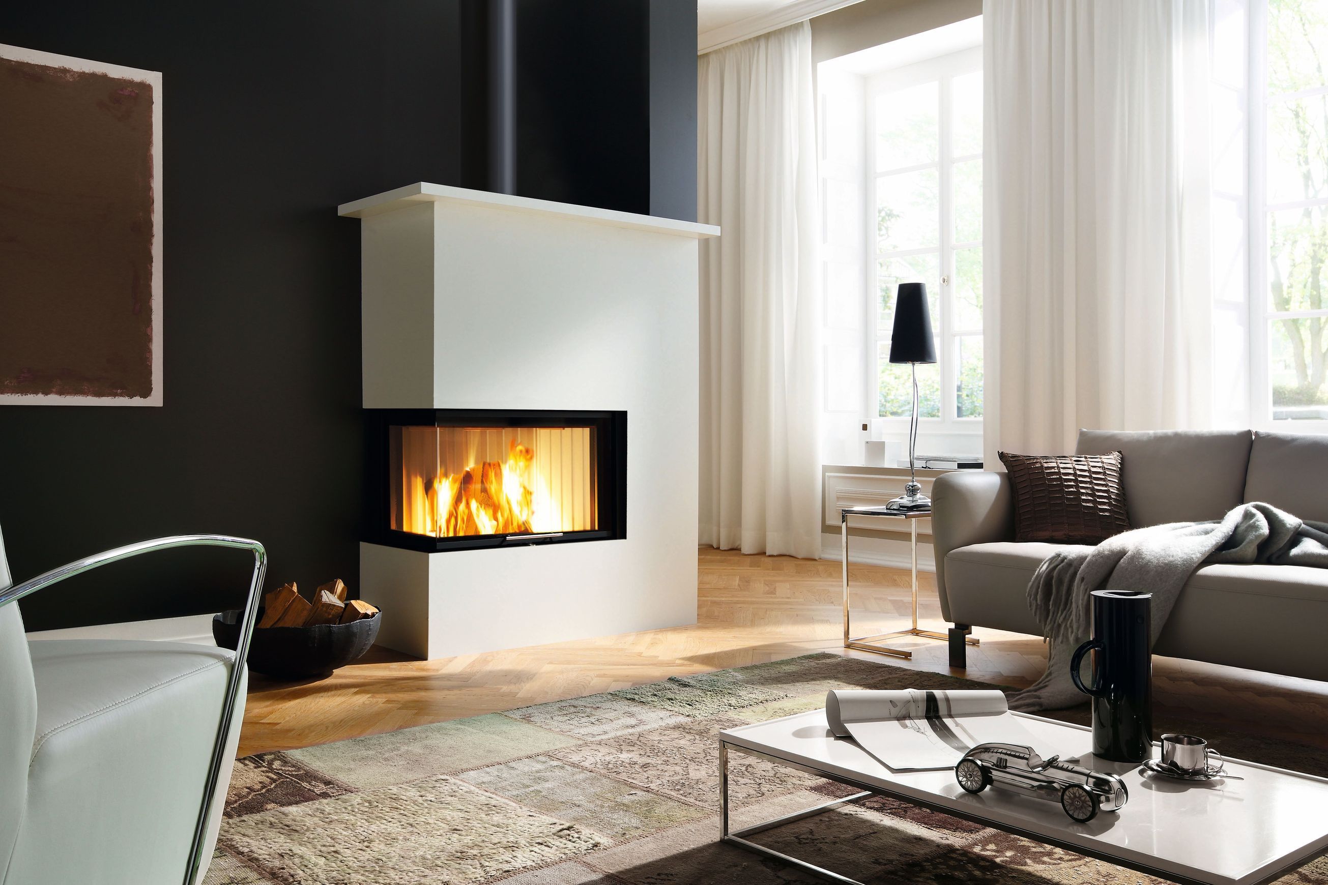 Spartherm Corner Wood Fire