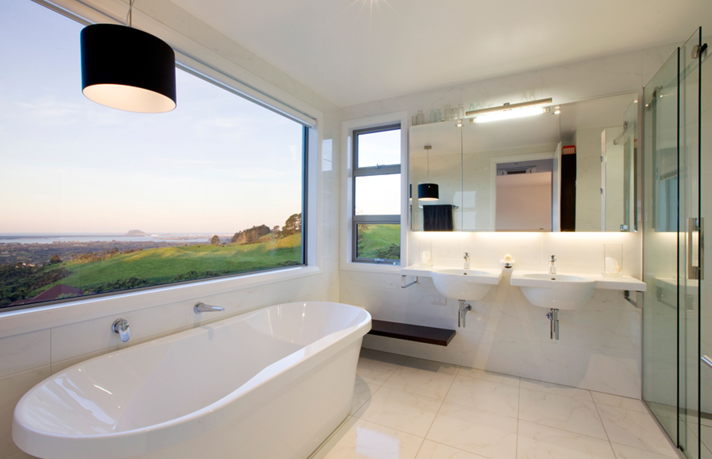 Built over three levels this home has access to the views from every aspect of living space.