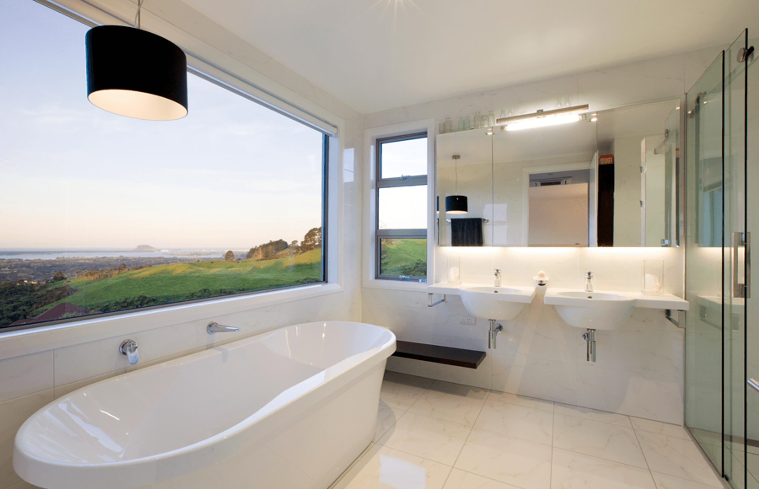 Built over three levels this home has access to the views from every aspect of living space.