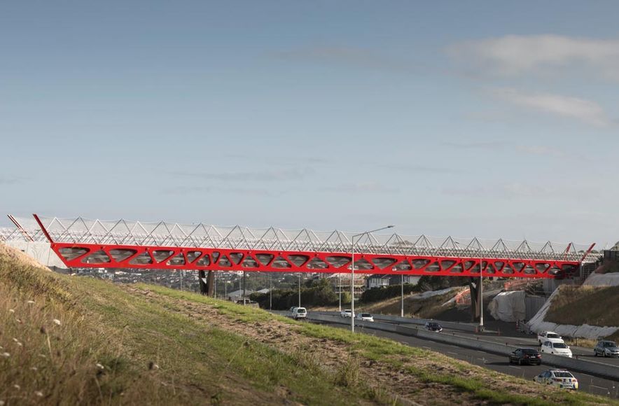 Tirohanga Whānui Bridge - anti-throw and fall protection mesh screens