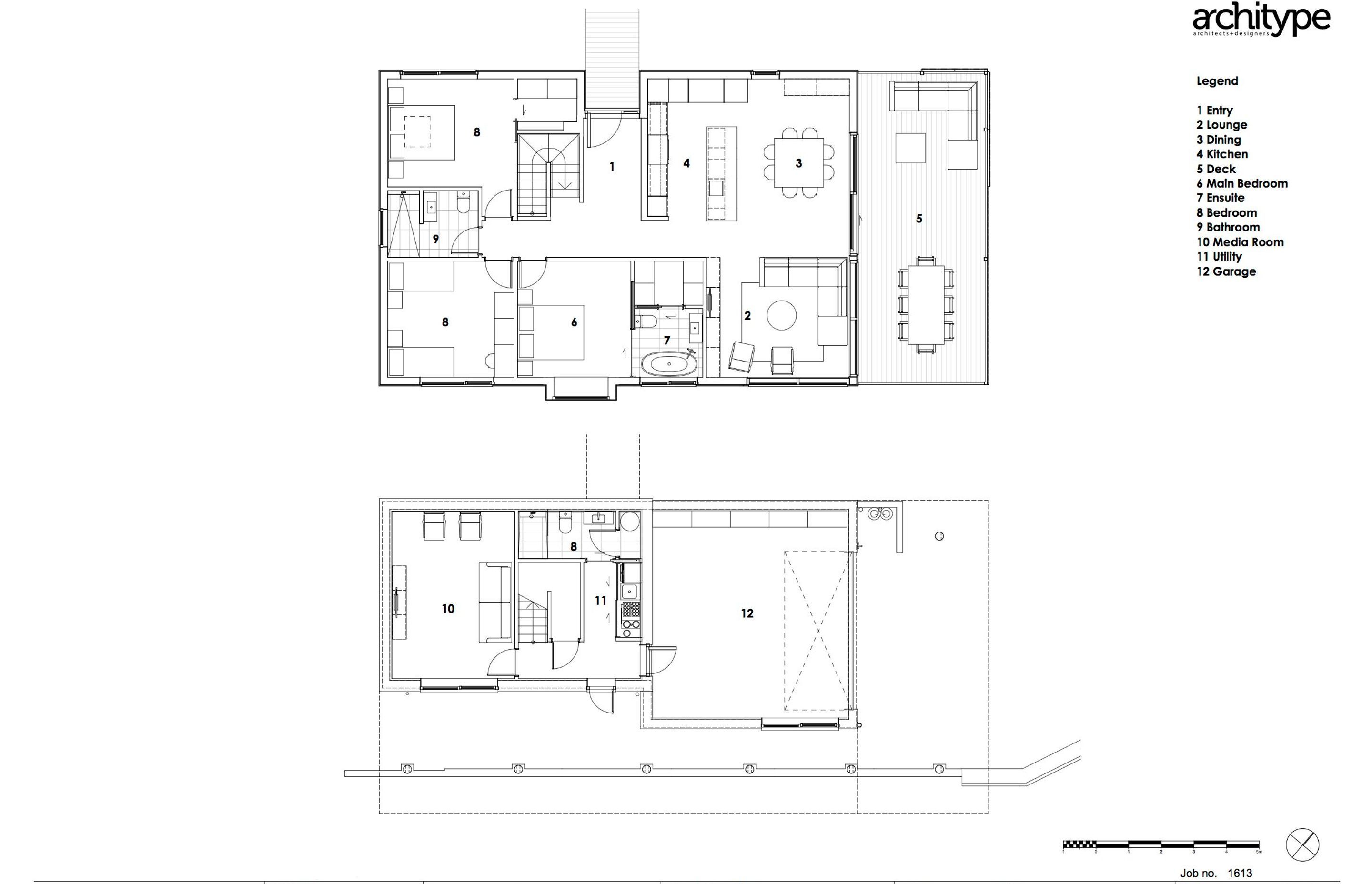 Floor plans by Architype.