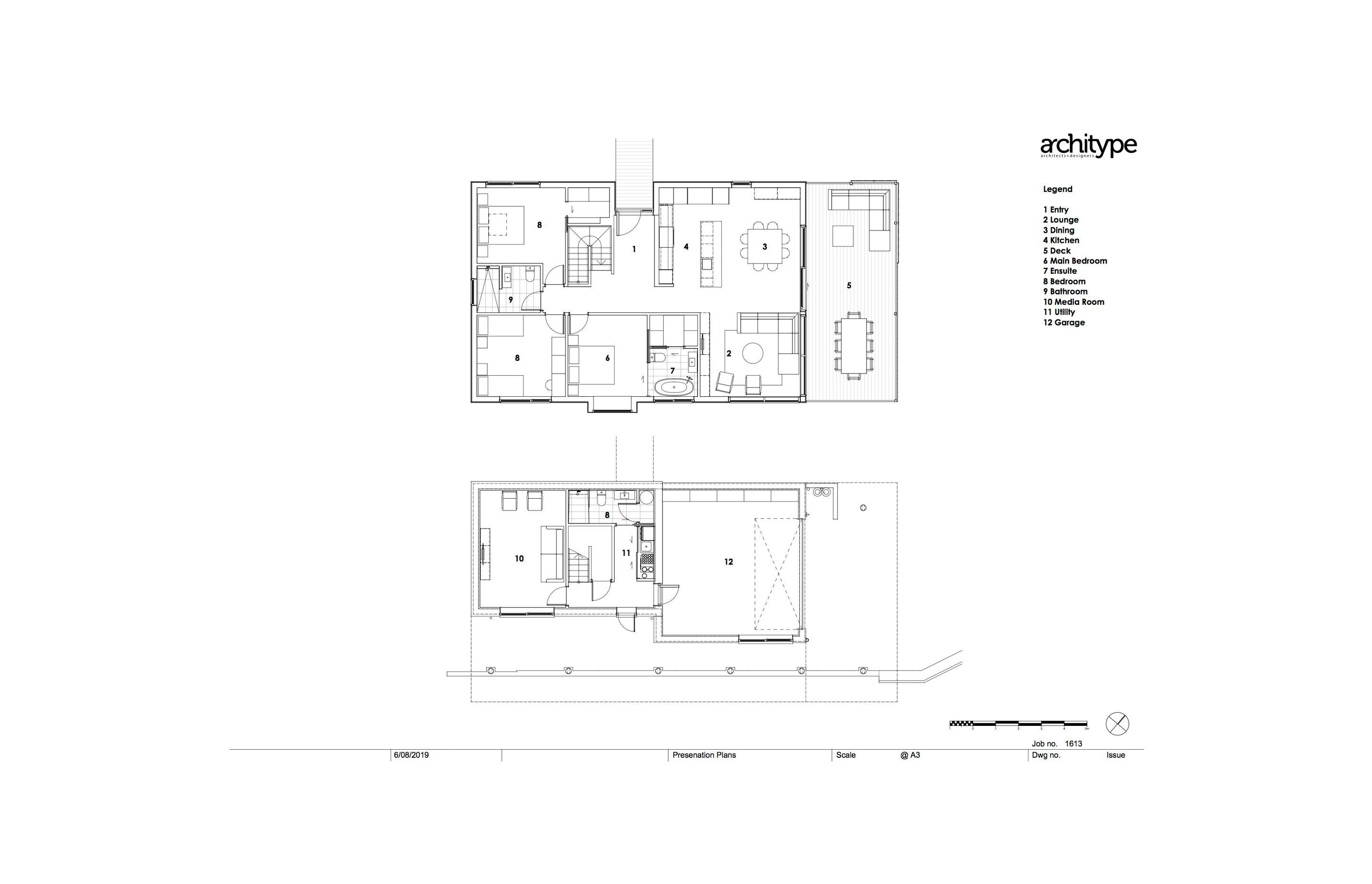 Floor plans by Architype.