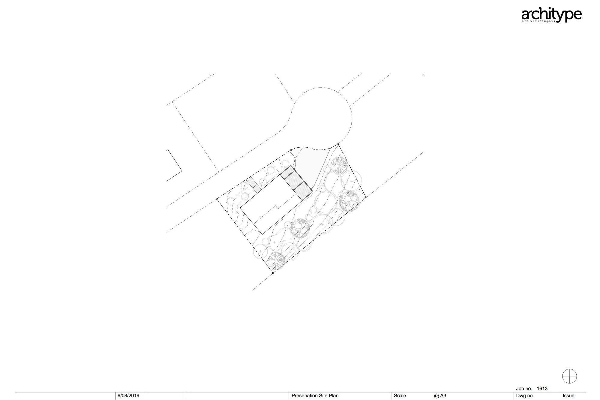 Site plan by Architype.