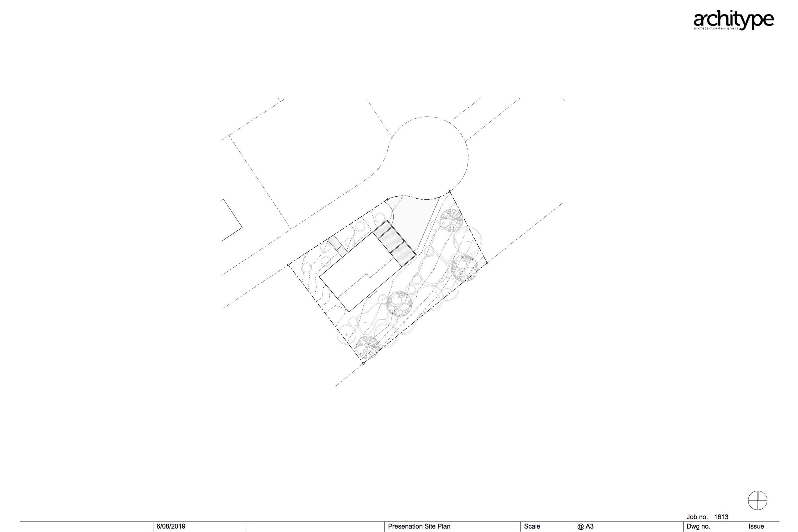 Site plan by Architype.