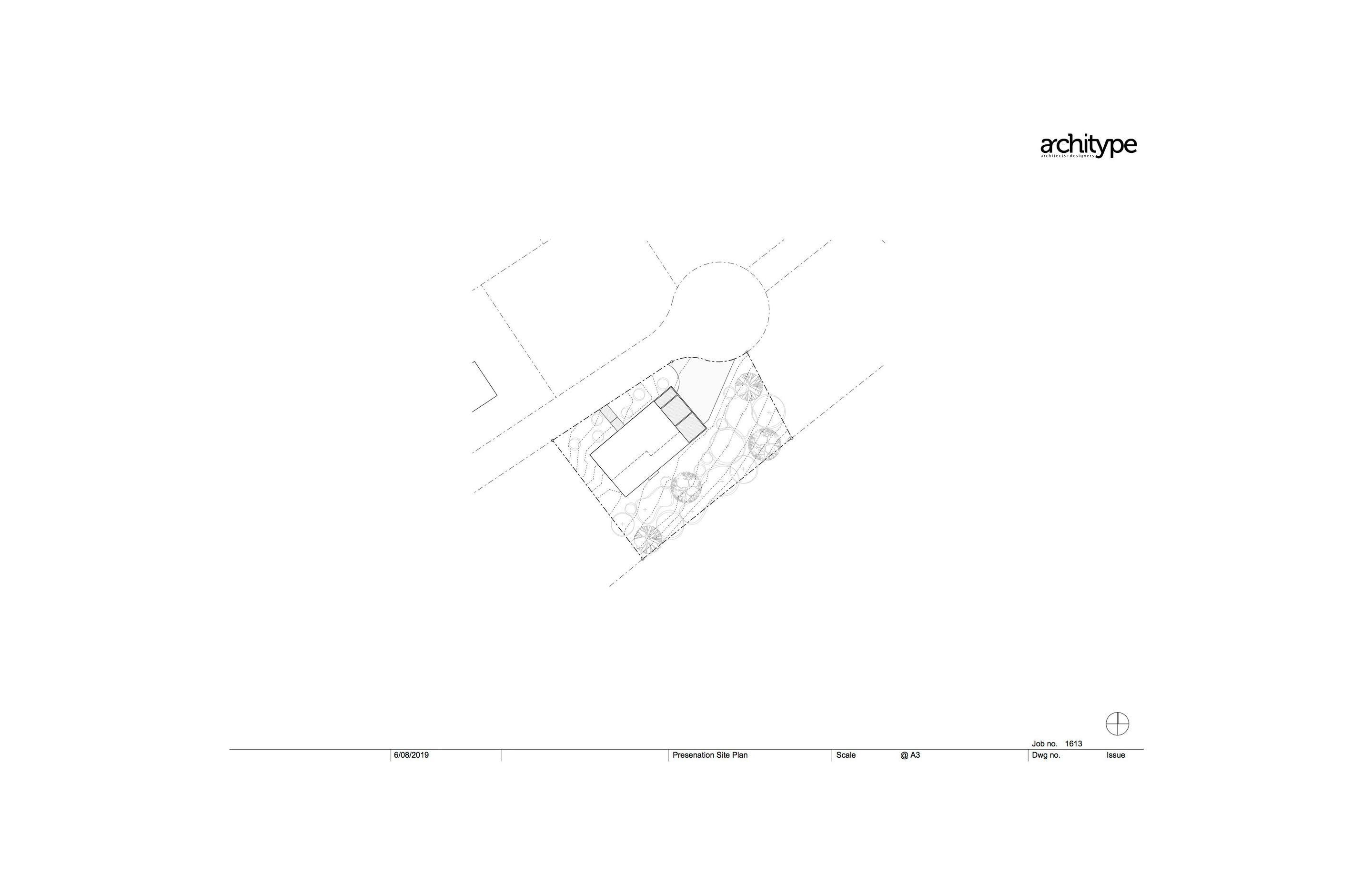 Site plan by Architype.